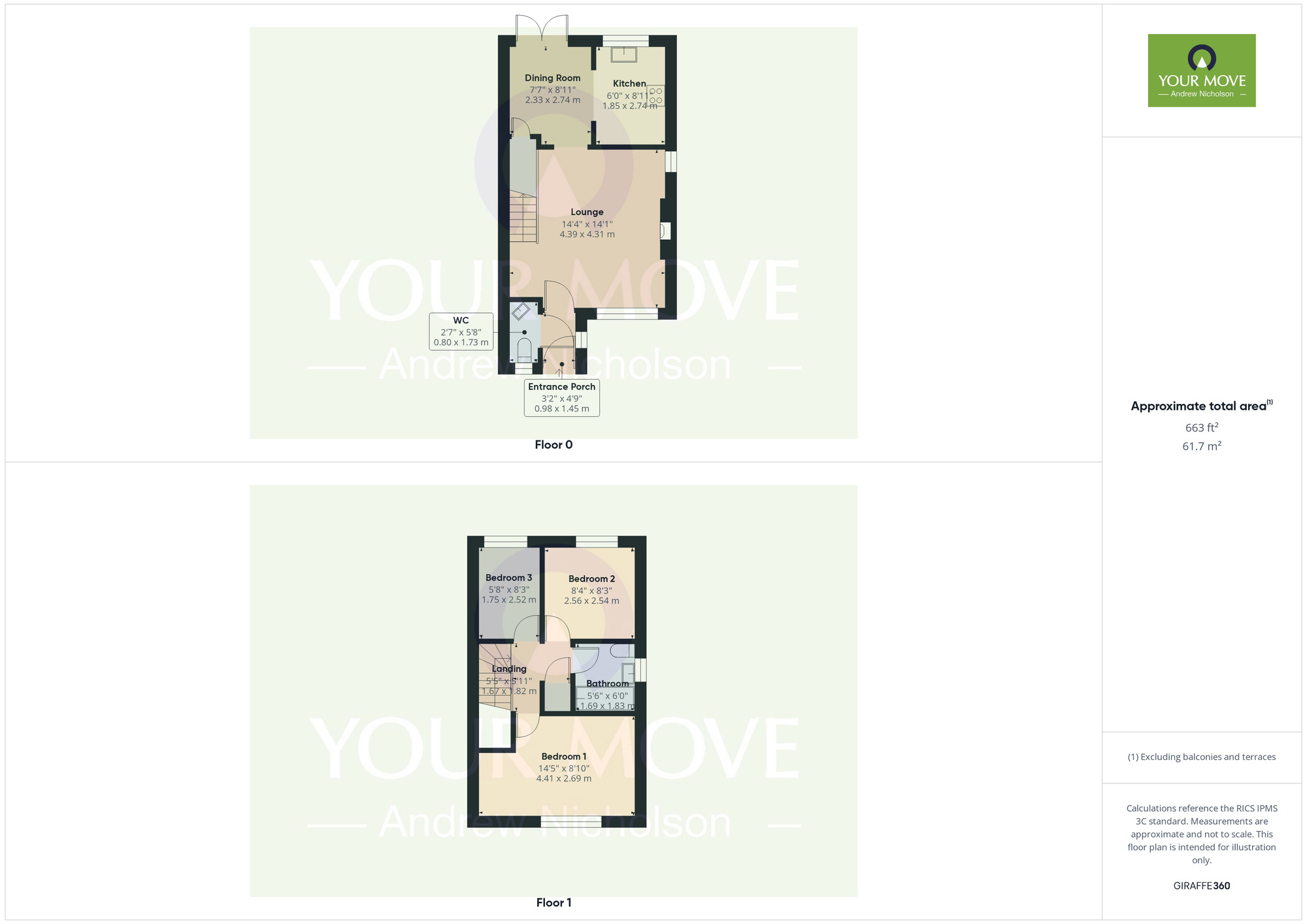 Floorplan of 3 bedroom Semi Detached House for sale, Bedford Street, Crewe, Cheshire, CW2