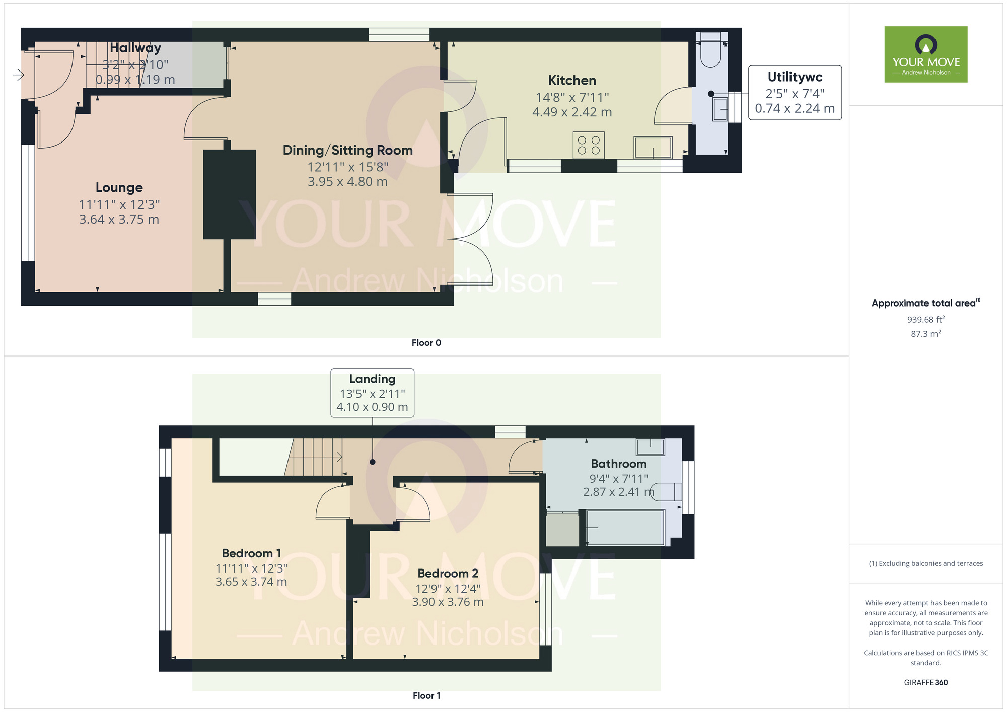 Floorplan of 2 bedroom Detached House for sale, Main Road, Shavington, Cheshire, CW2