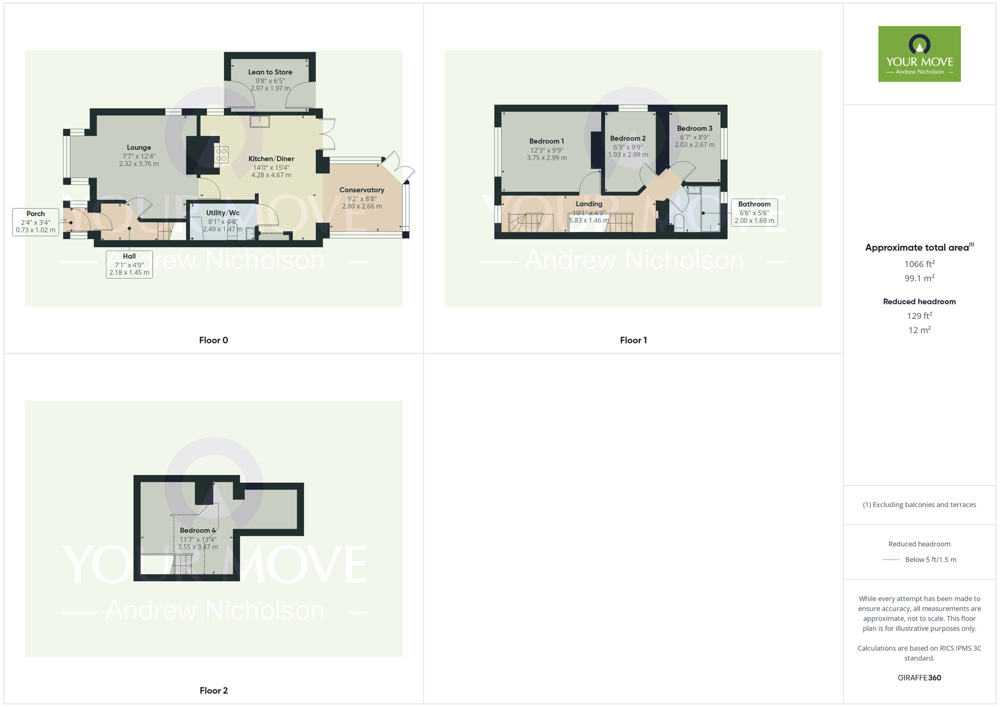 Floorplan of 4 bedroom Semi Detached House for sale, Crewe Road, Shavington, Cheshire, CW2