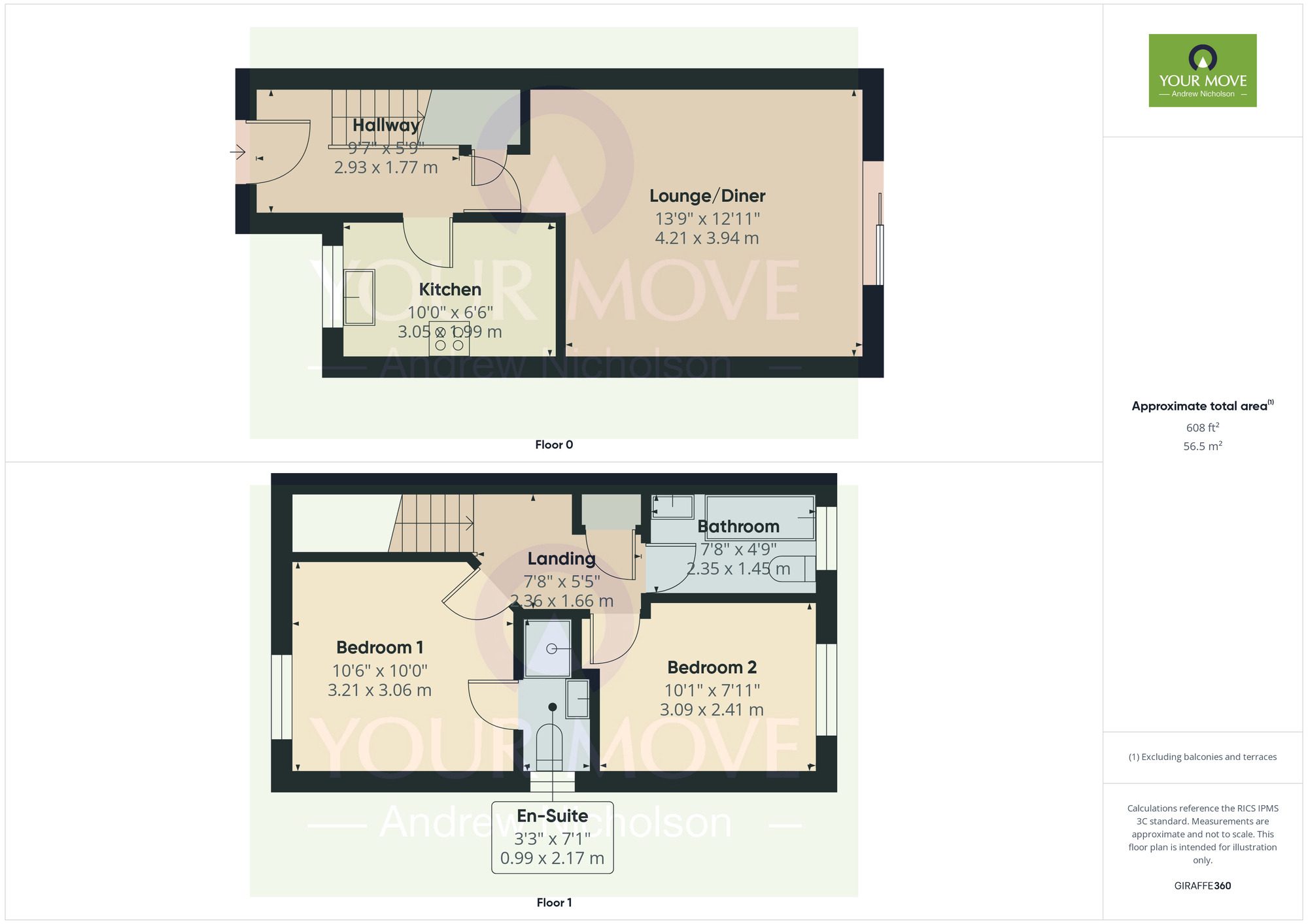 Floorplan of 2 bedroom End Terrace House for sale, Allman Close, Crewe, CW1