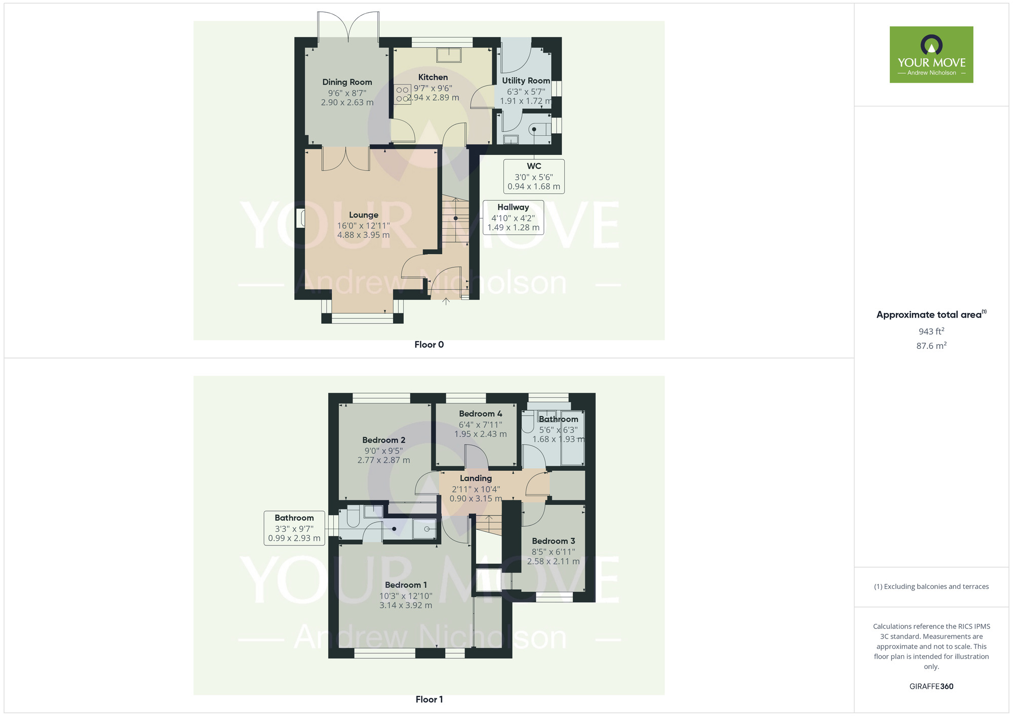 Floorplan of 4 bedroom Detached House for sale, Sedgemere Avenue, Crewe, Cheshire, CW1