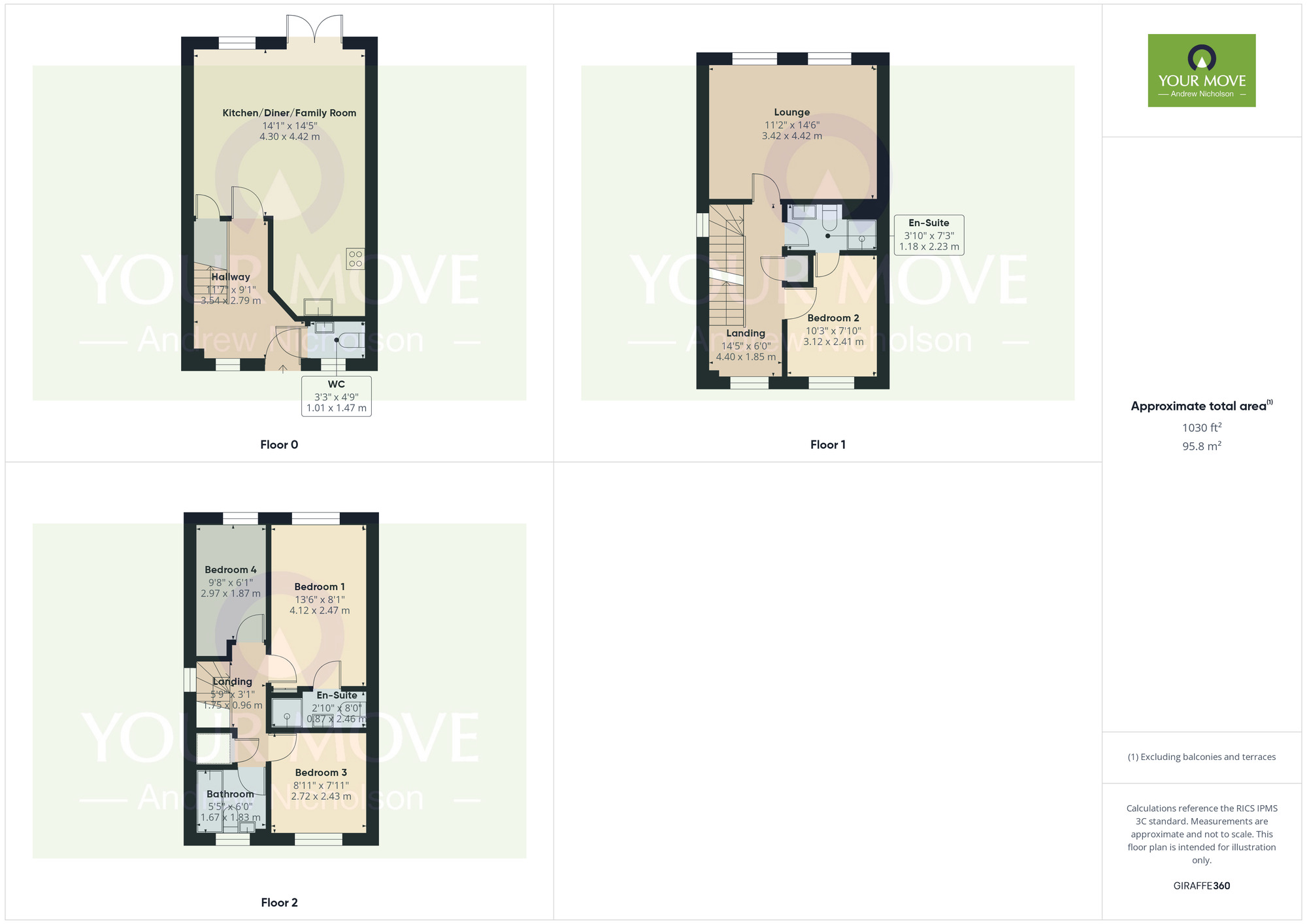 Floorplan of 4 bedroom Semi Detached House for sale, Mayfair Drive, Crewe, Cheshire, CW1