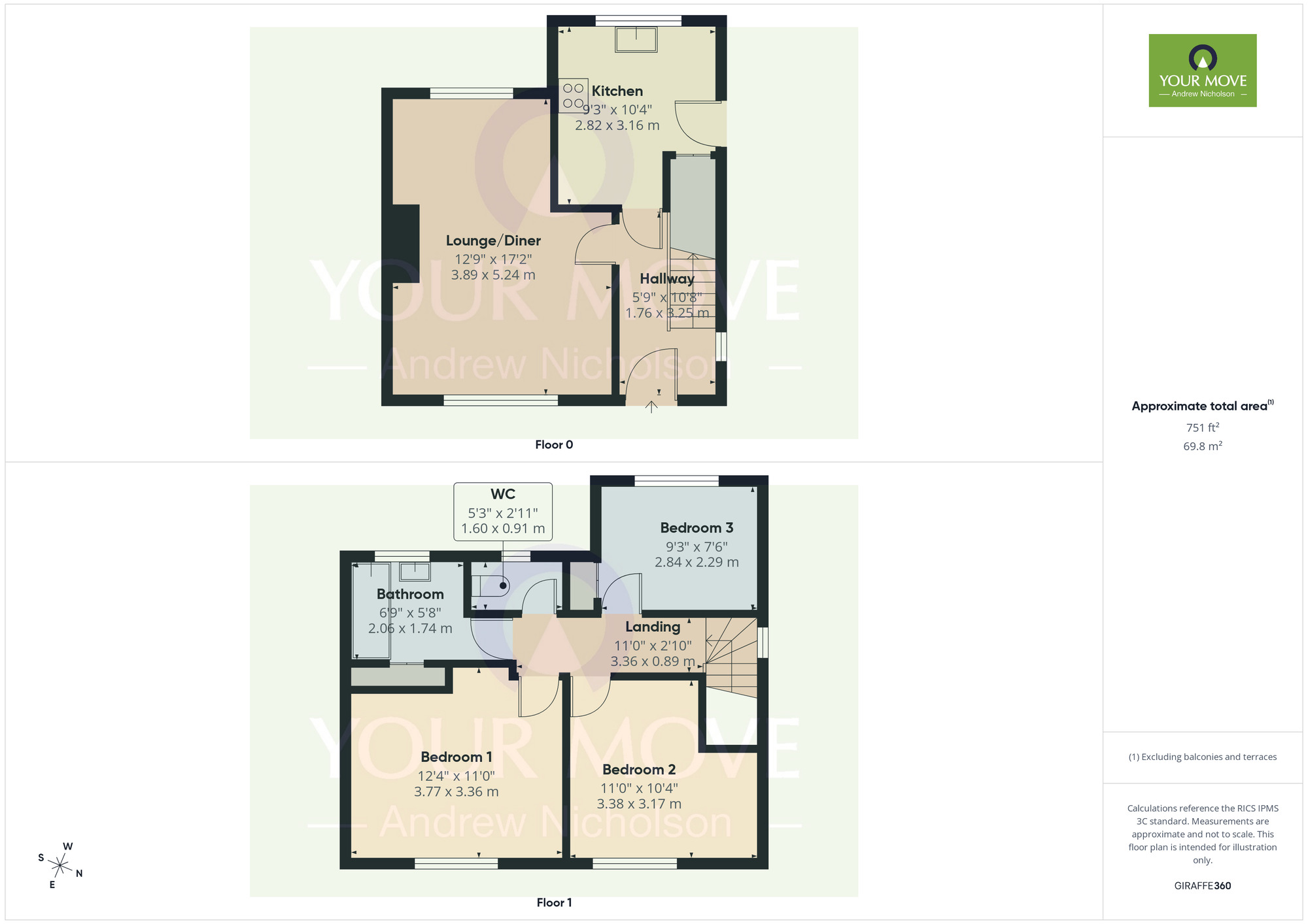 Floorplan of 3 bedroom End Terrace House for sale, Wheelman Road, Crewe, CW1
