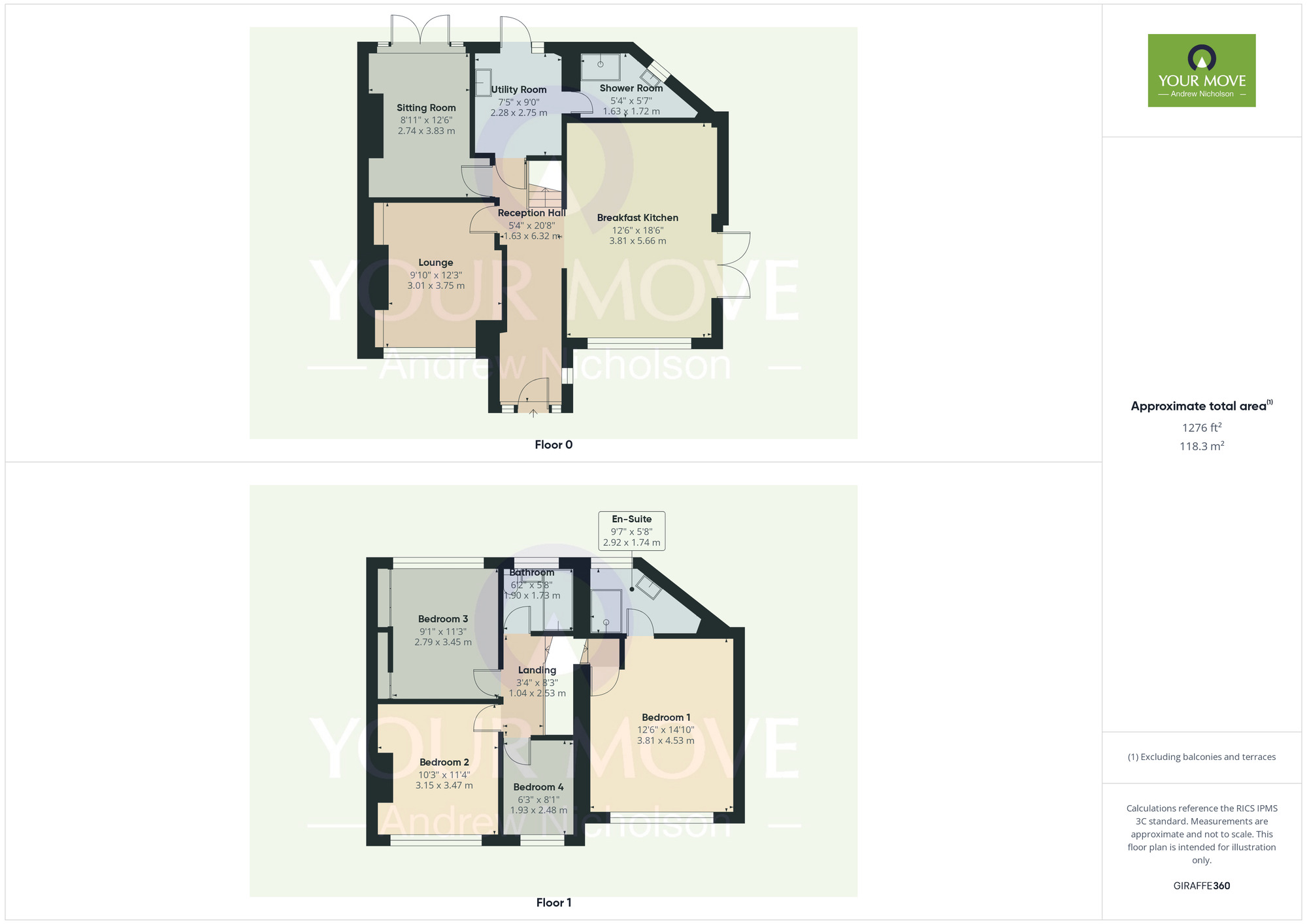 Floorplan of 4 bedroom Semi Detached House for sale, Spring Gardens, Crewe, Cheshire, CW1