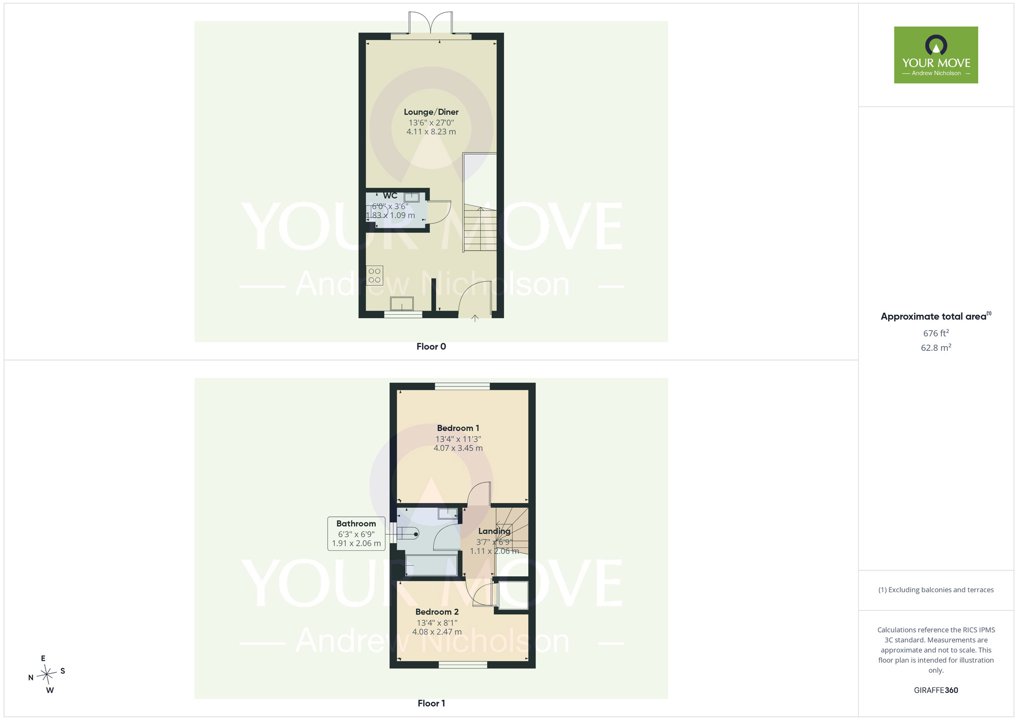 Floorplan of 2 bedroom Semi Detached House for sale, Barn Croft Road, Crewe, Cheshire, CW1