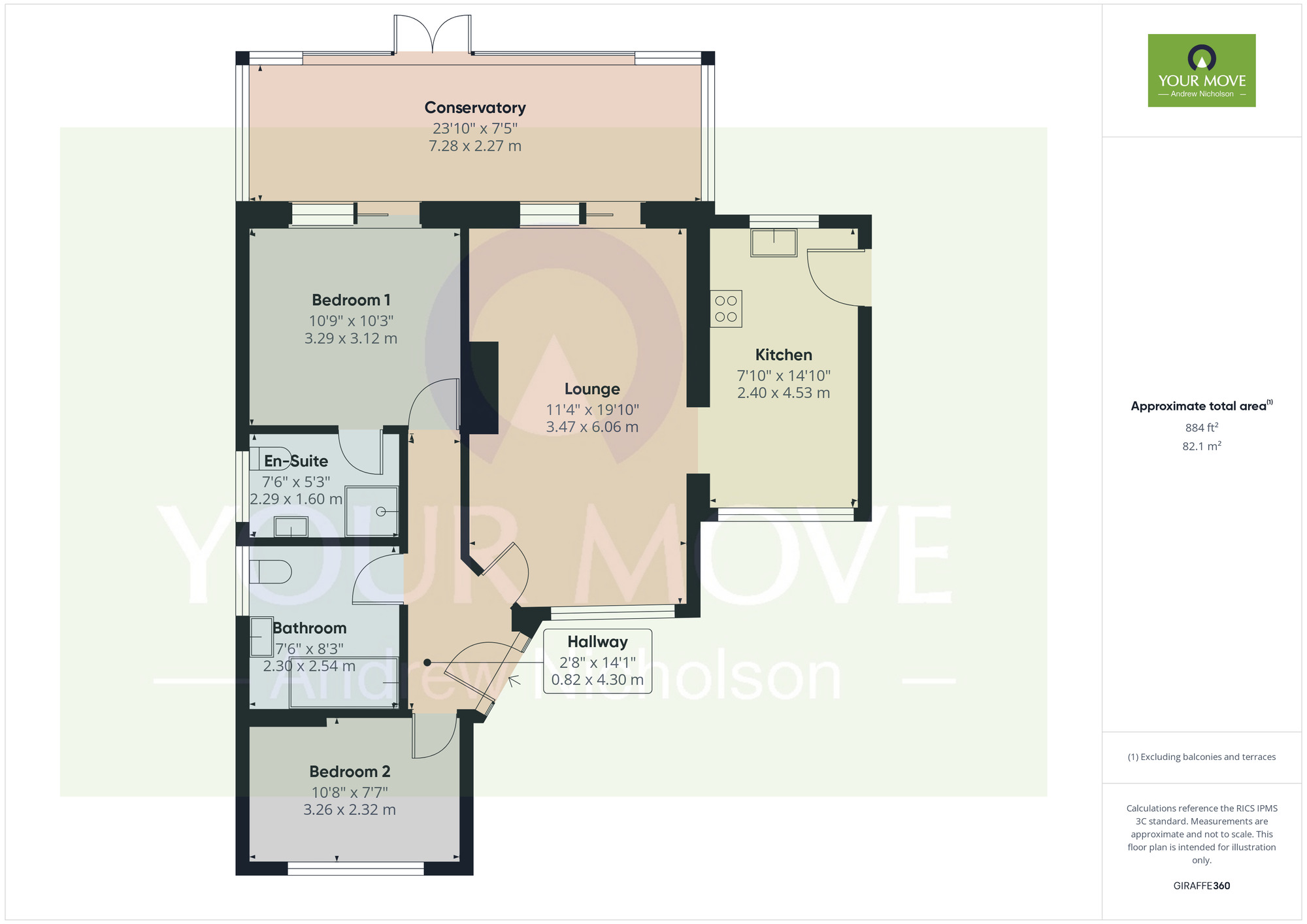 Floorplan of 2 bedroom Detached Bungalow for sale, West Street, Crewe, Cheshire, CW2