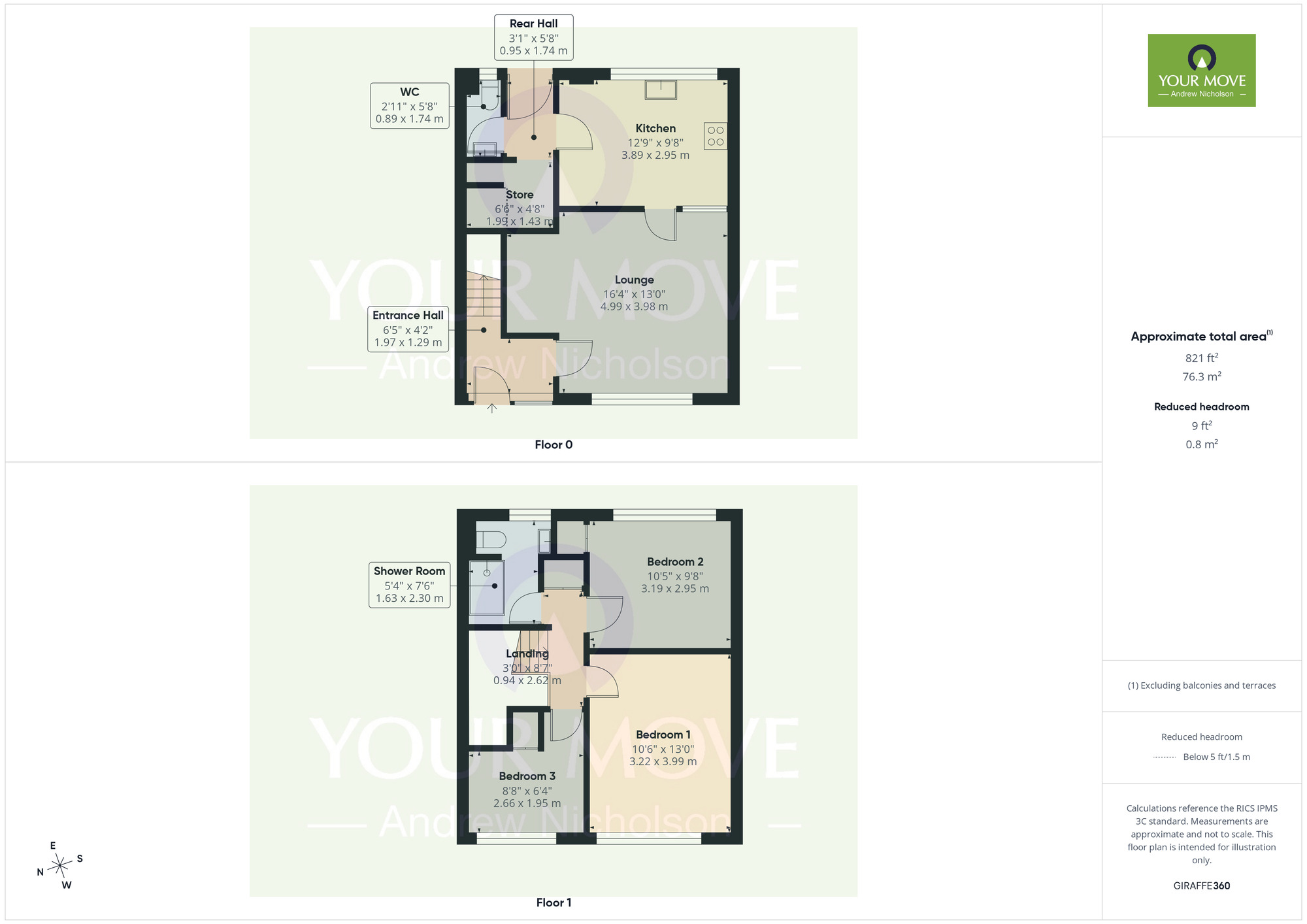 Floorplan of 3 bedroom Mid Terrace House for sale, Firwood Walk, Crewe, Cheshire, CW2