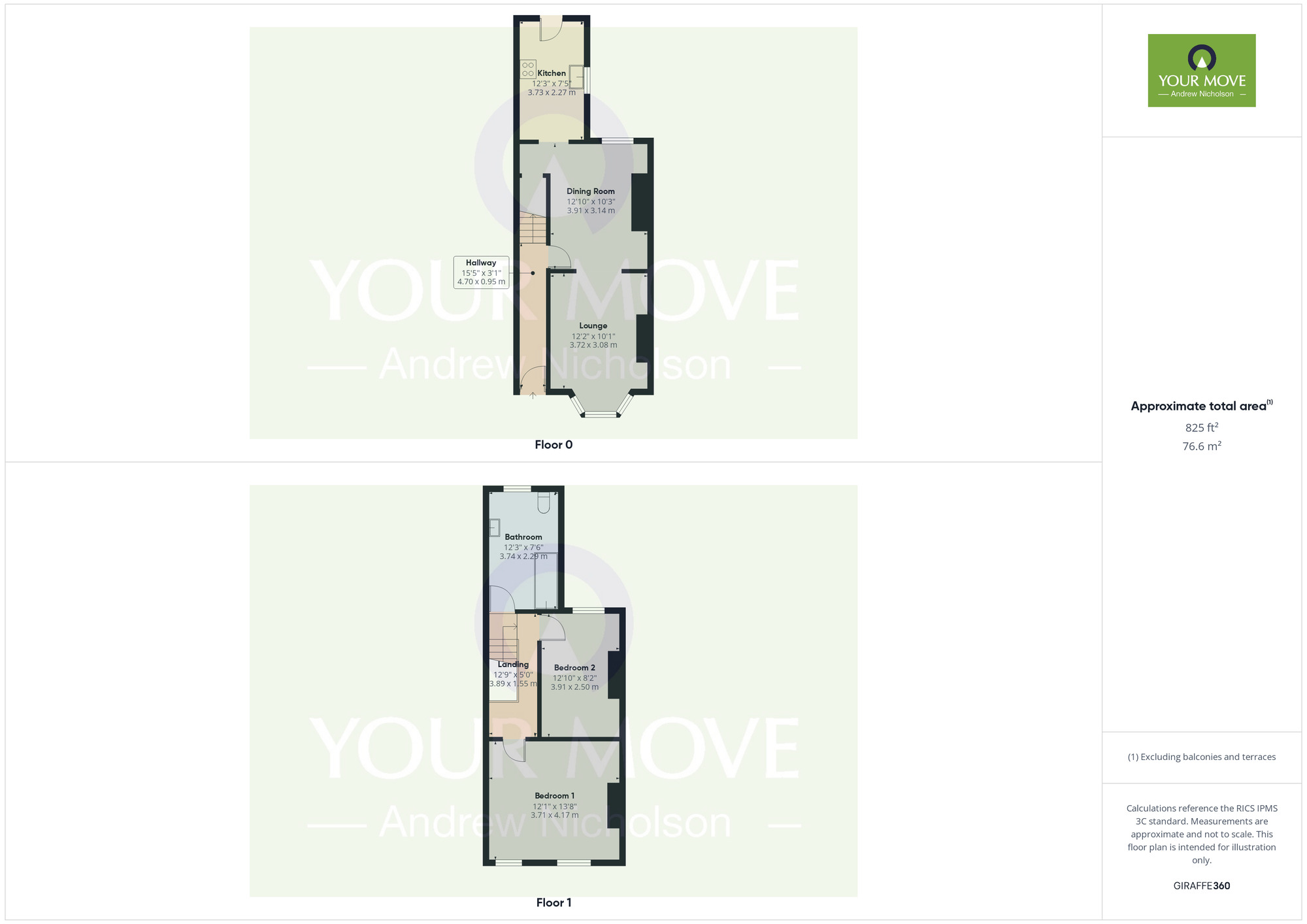 Floorplan of 2 bedroom Mid Terrace House to rent, Ford Lane, Crewe, Cheshire, CW1