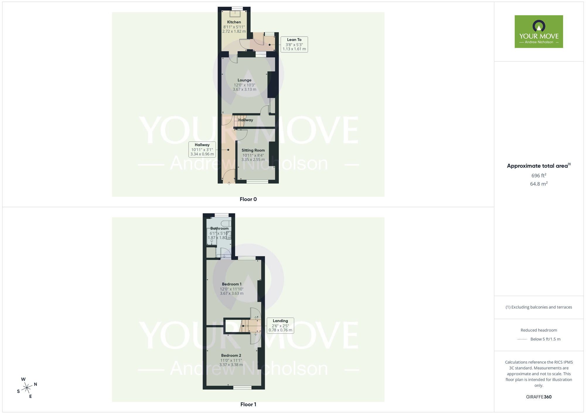 Floorplan of 2 bedroom Mid Terrace House for sale, Broad Street, Crewe, Cheshire, CW1