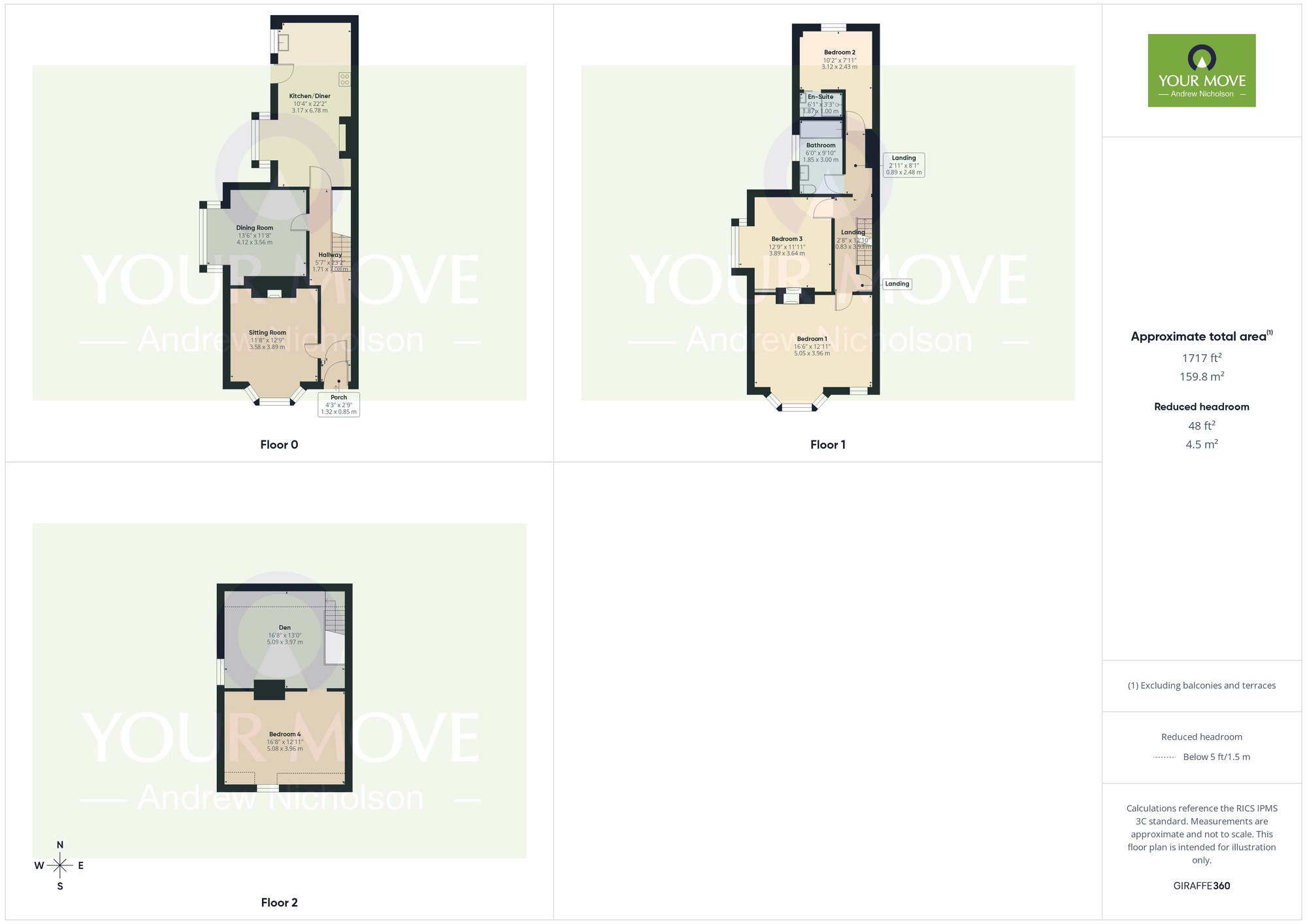 Floorplan of 4 bedroom End Terrace House for sale, Nantwich Road, Crewe, Cheshire, CW2