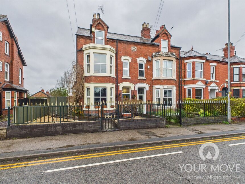 Main image of 4 bedroom End Terrace House for sale, Nantwich Road, Crewe, Cheshire, CW2