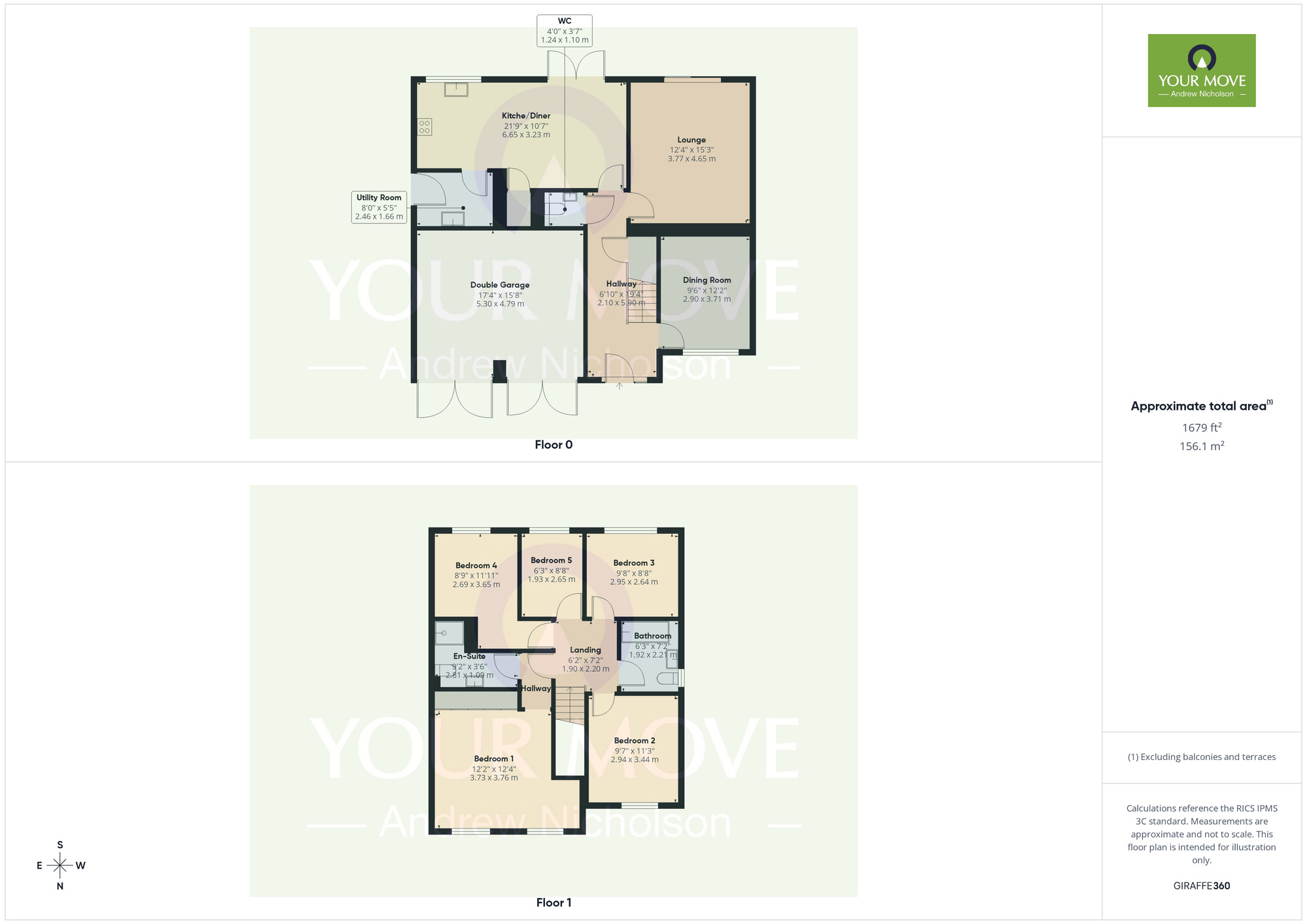 Floorplan of 5 bedroom Detached House for sale, Wellsgreen Place, Wistaston, Cheshire, CW2