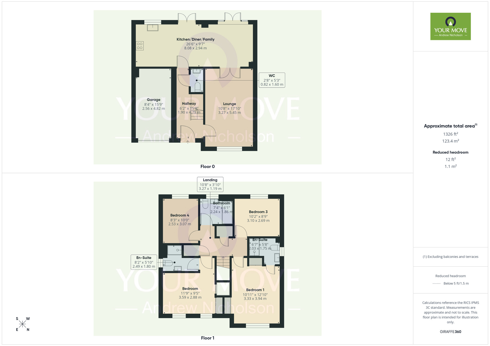 Floorplan of 4 bedroom Detached House for sale, Badens Croft Road, Shavington, Cheshire, CW2