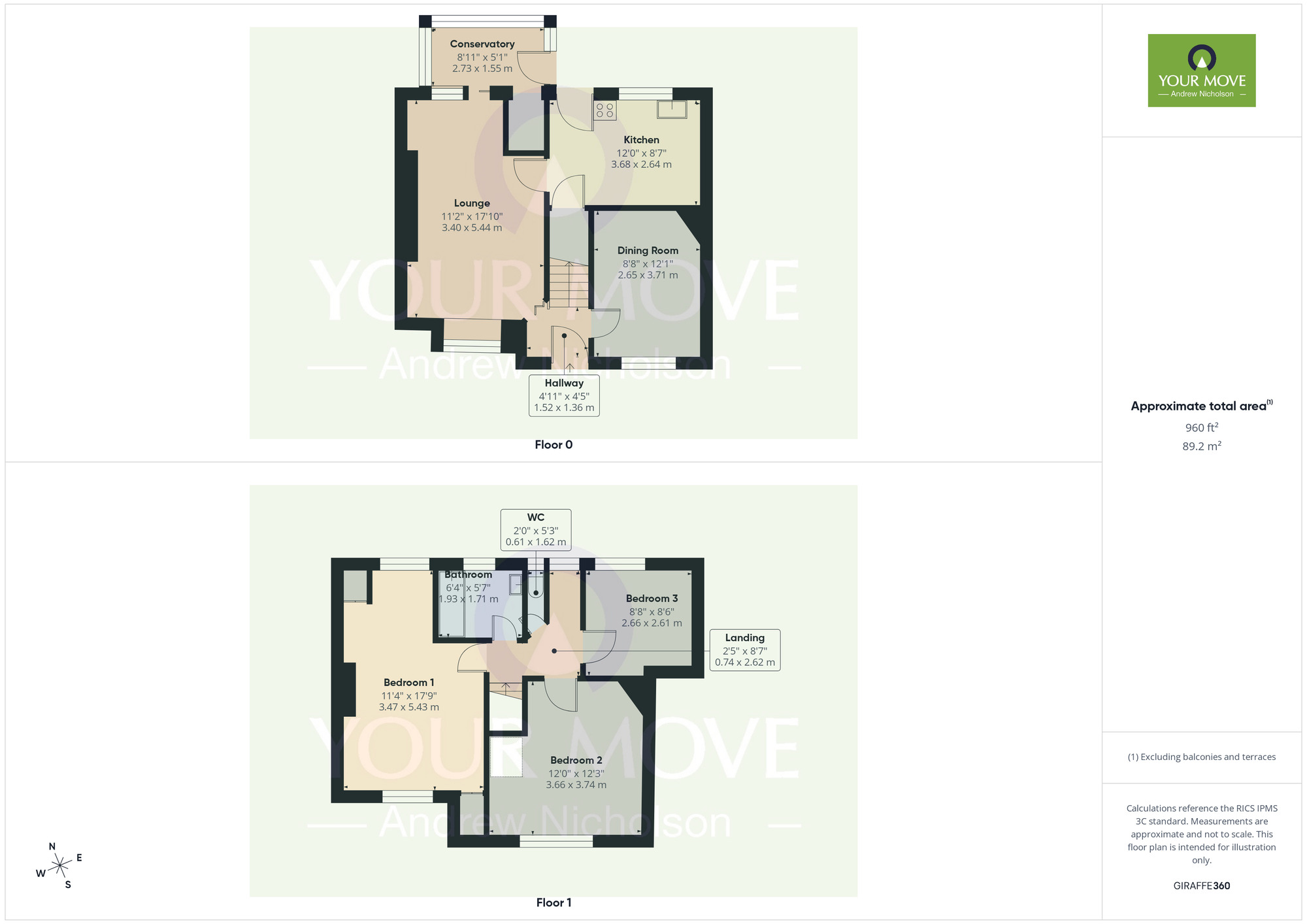 Floorplan of 3 bedroom Mid Terrace House for sale, Claughton Avenue, Crewe, Cheshire, CW2