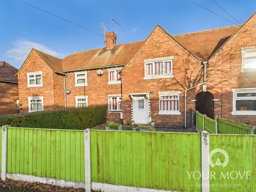 Main image of 3 bedroom Mid Terrace House for sale, Claughton Avenue, Crewe, Cheshire, CW2