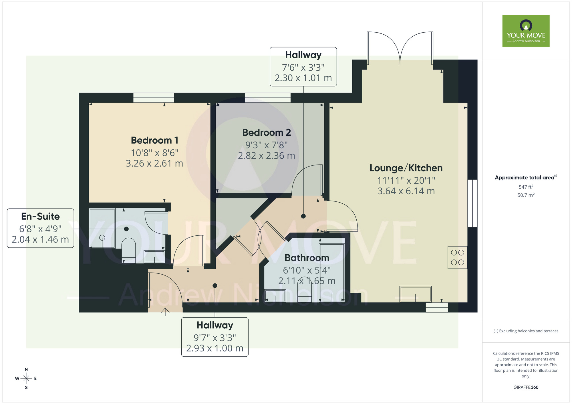 Floorplan of 2 bedroom Flat for sale, Samuel Armstrong Way, Crewe, Cheshire, CW1