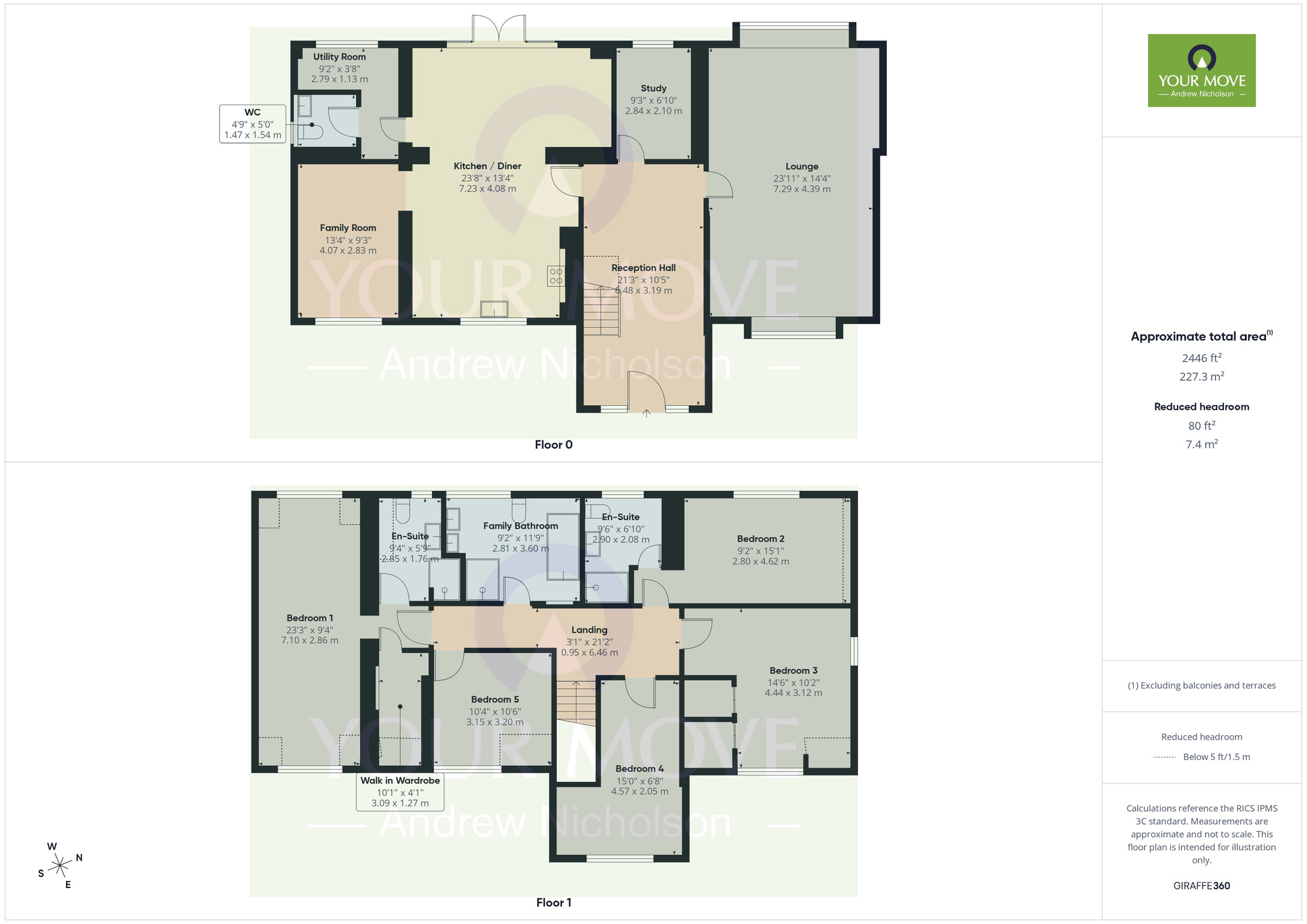 Floorplan of 5 bedroom Detached House for sale, Groby Road, Crewe, Cheshire, CW1