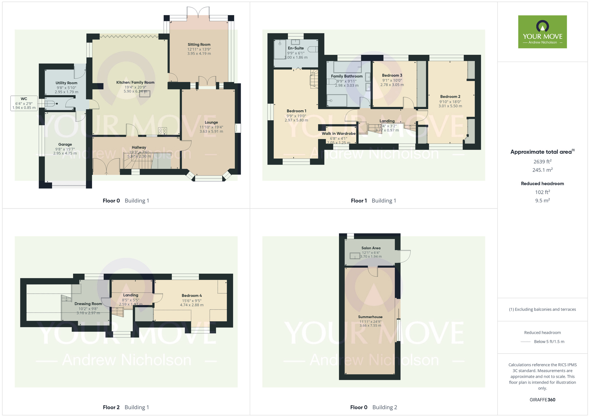 Floorplan of 4 bedroom Detached House for sale, Manor Way, Crewe, Cheshire, CW2