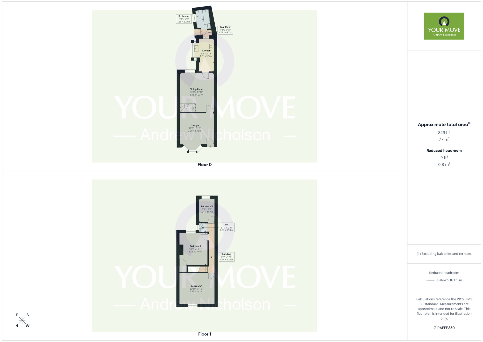 Floorplan of 3 bedroom Mid Terrace House for sale, Ford Lane, Crewe, Cheshire, CW1
