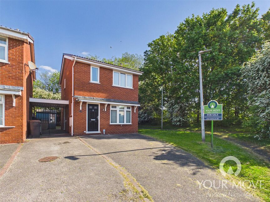 Main image of 3 bedroom Link Detached House for sale, Padstow Close, Crewe, Cheshire, CW1