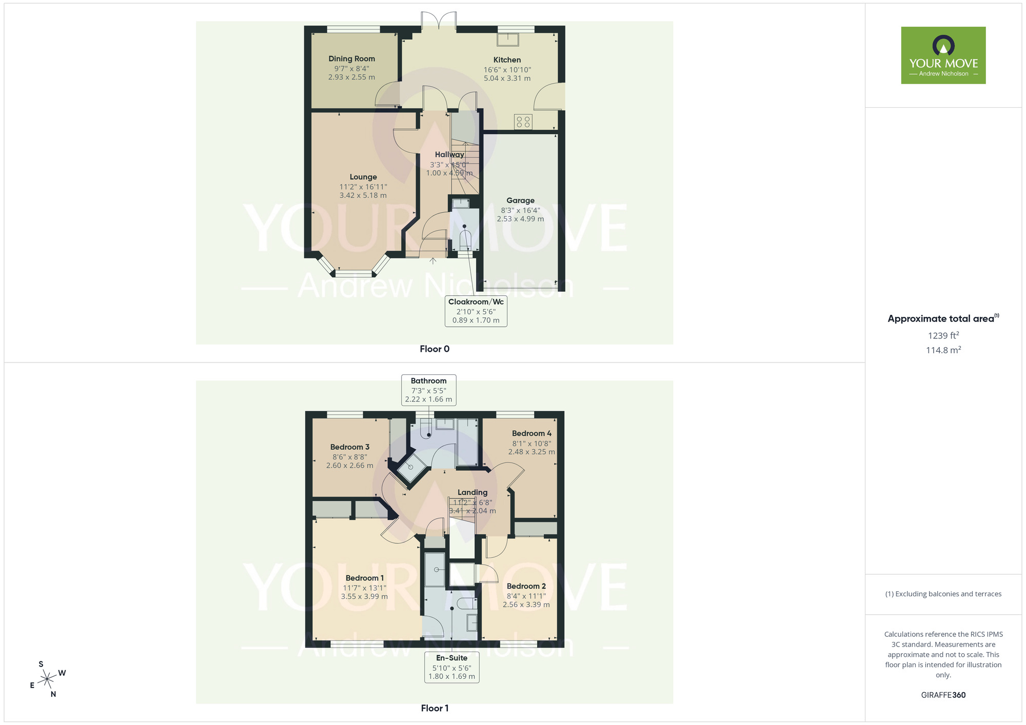 Floorplan of 4 bedroom Detached House for sale, Langley Drive, Crewe, Cheshire, CW2