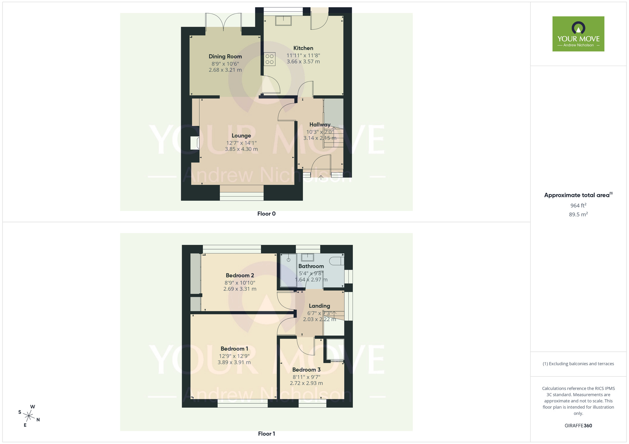 Floorplan of 3 bedroom Semi Detached House for sale, Sydney Road, Crewe, Cheshire, CW1