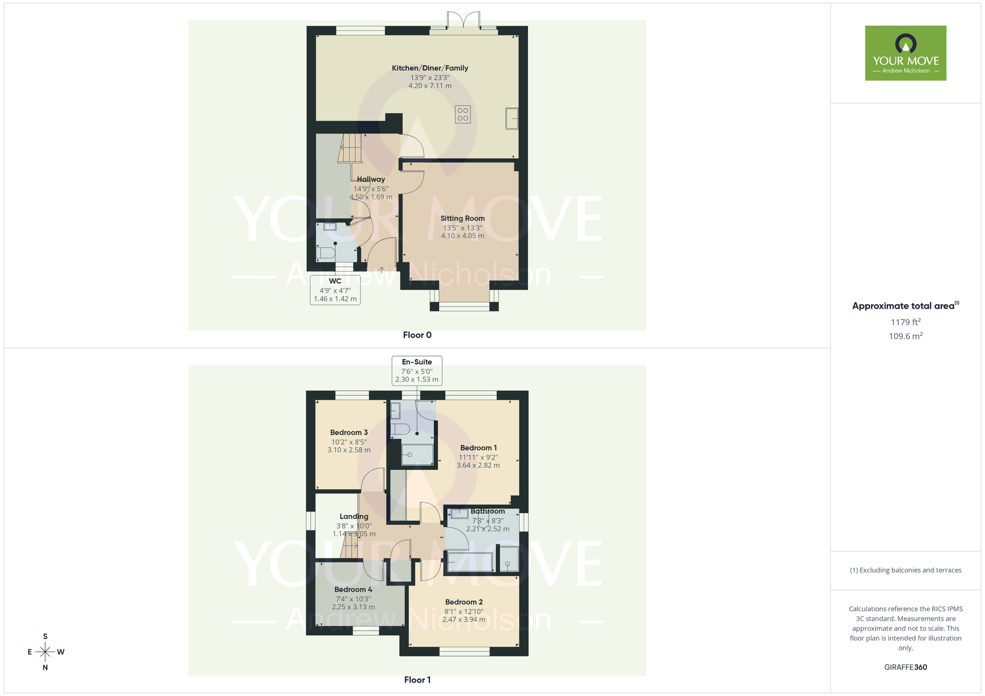 Floorplan of 4 bedroom Detached House for sale, Teal Way, Wistaston, Cheshire, CW2