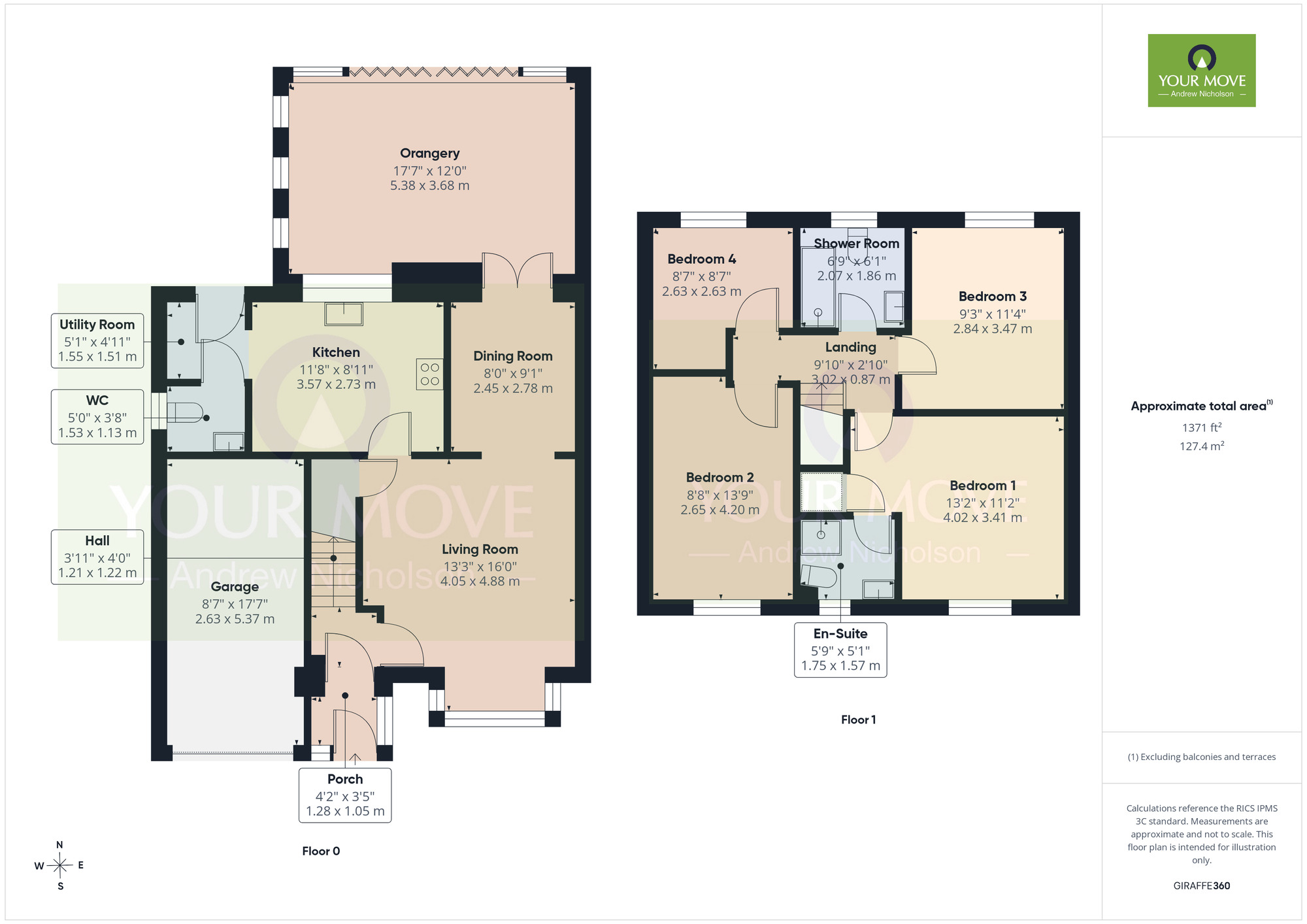 Floorplan of 4 bedroom Detached House for sale, Thornfields, Crewe, Cheshire, CW1