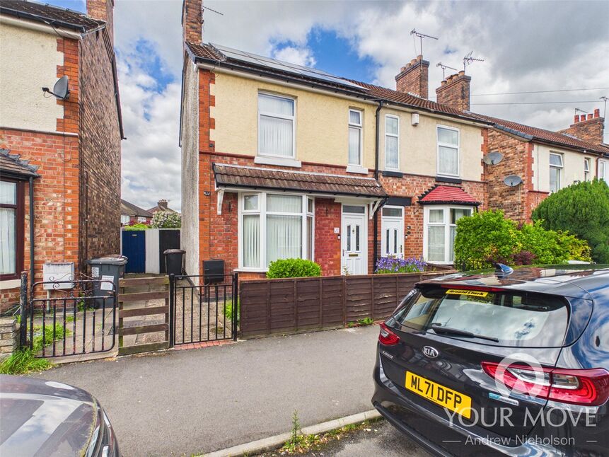Main image of 3 bedroom Semi Detached House for sale, St. Andrews Avenue, Crewe, Cheshire, CW2