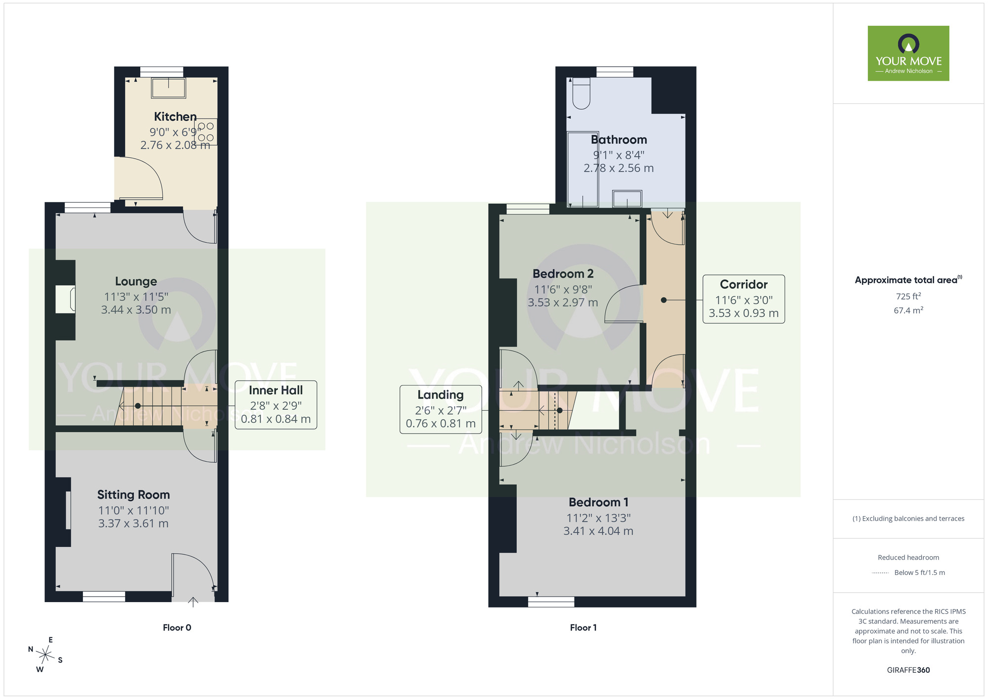 Floorplan of 2 bedroom Mid Terrace House for sale, South Street, Crewe, CW2