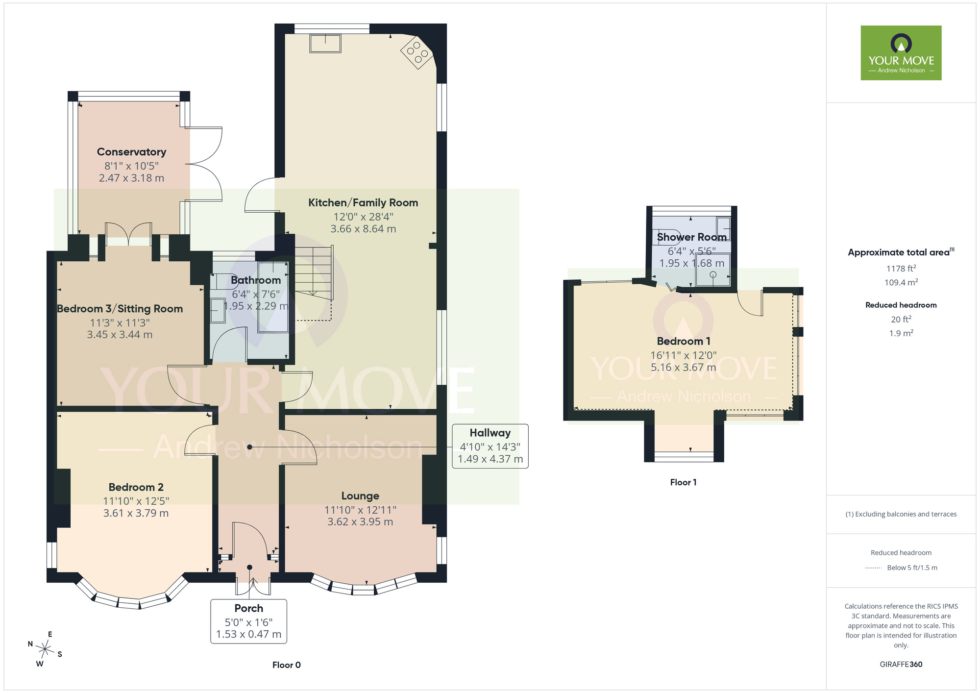 Floorplan of 3 bedroom Detached House for sale, Princess Drive, Wistaston, Cheshire, CW2