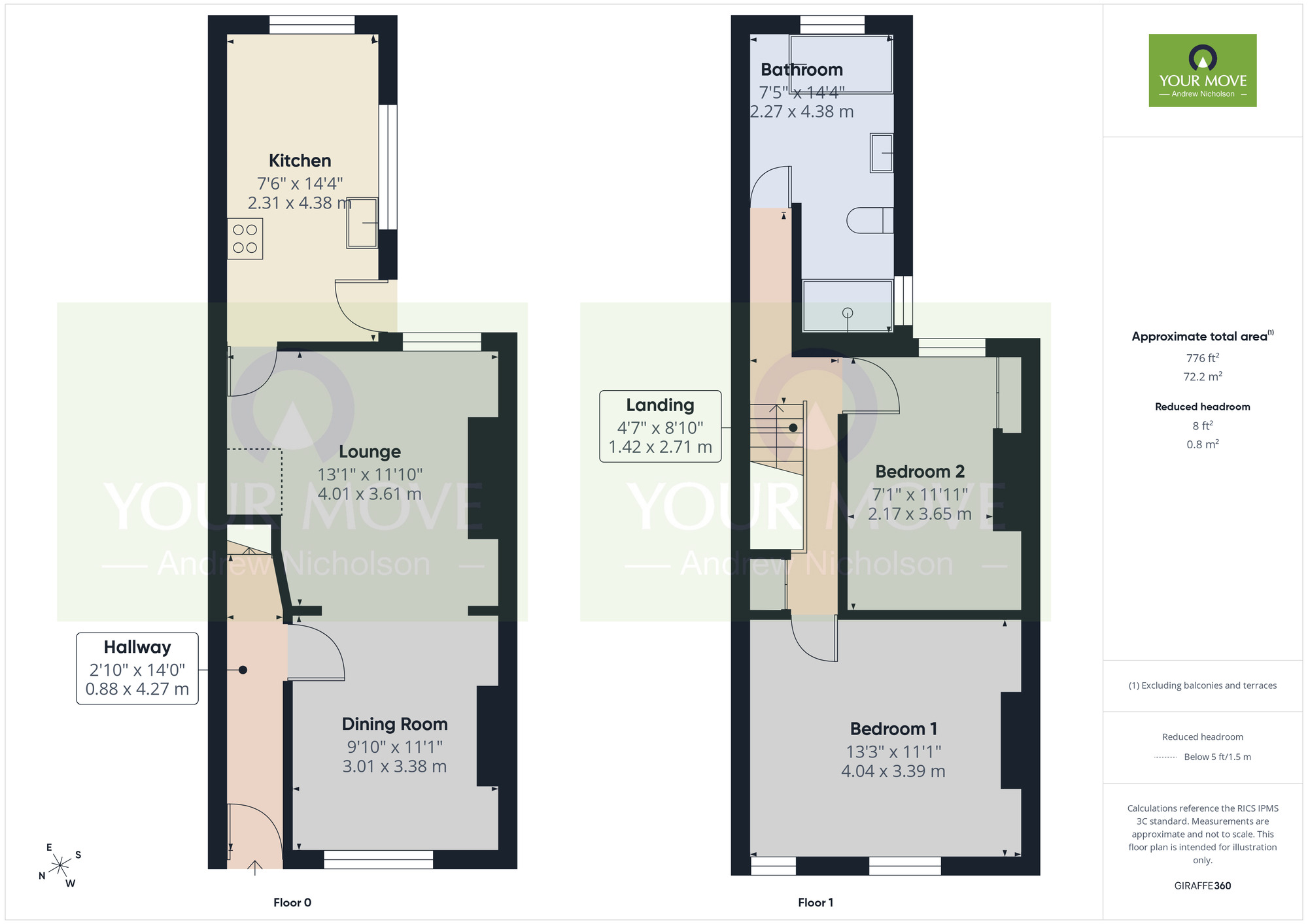 Floorplan of 2 bedroom Mid Terrace House for sale, Queen Street, Crewe, Cheshire, CW1