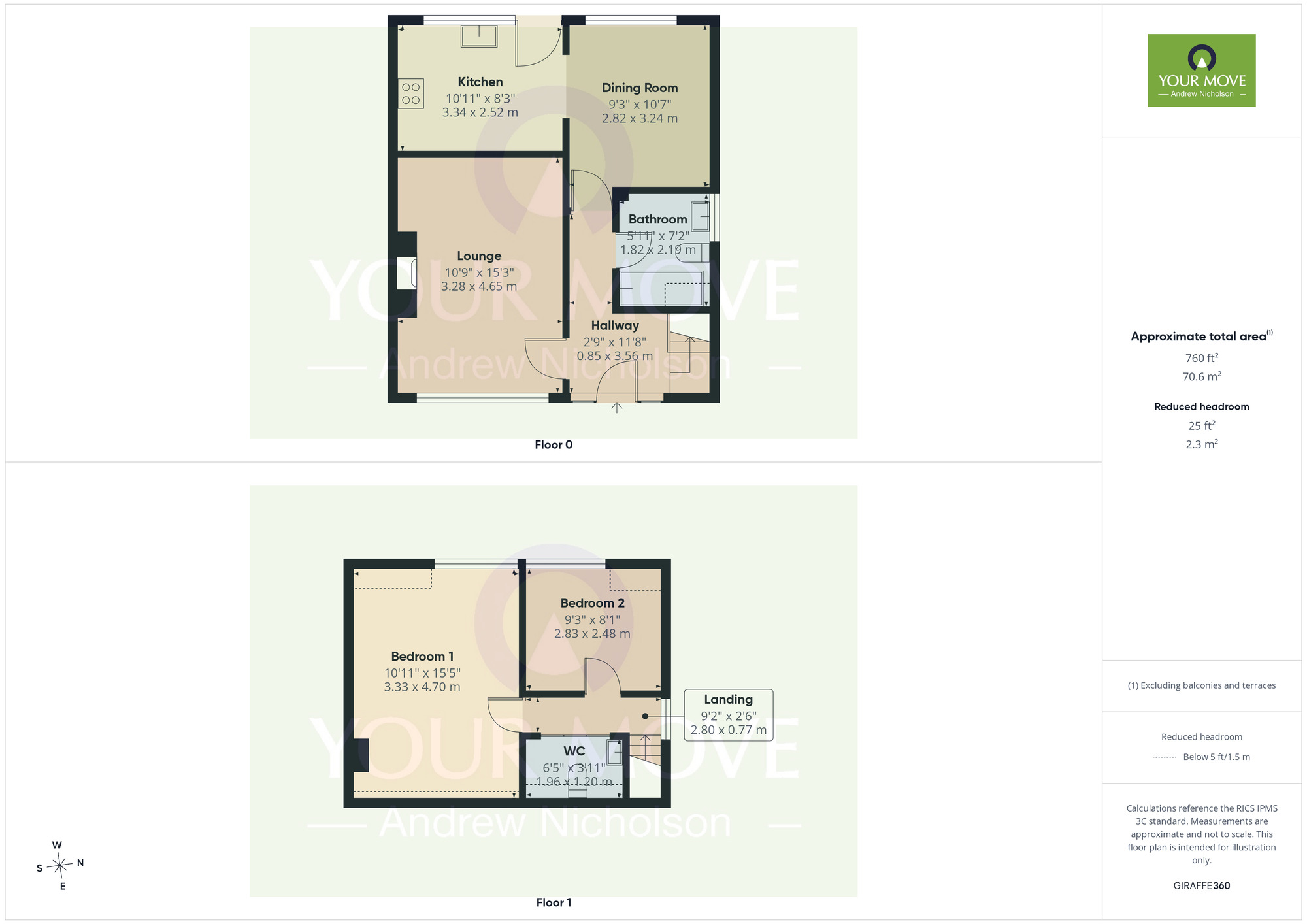 Floorplan of 2 bedroom Semi Detached House for sale, Cromwell Drive, Shavington, Cheshire, CW2