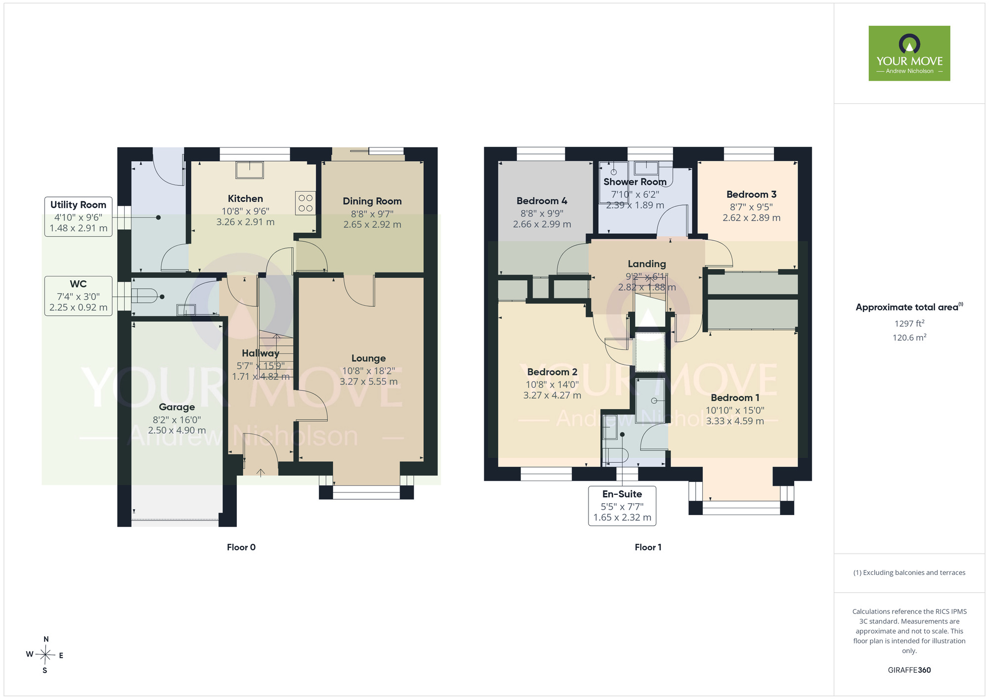 Floorplan of 4 bedroom Detached House for sale, Ullswater Avenue, Crewe, Cheshire, CW2