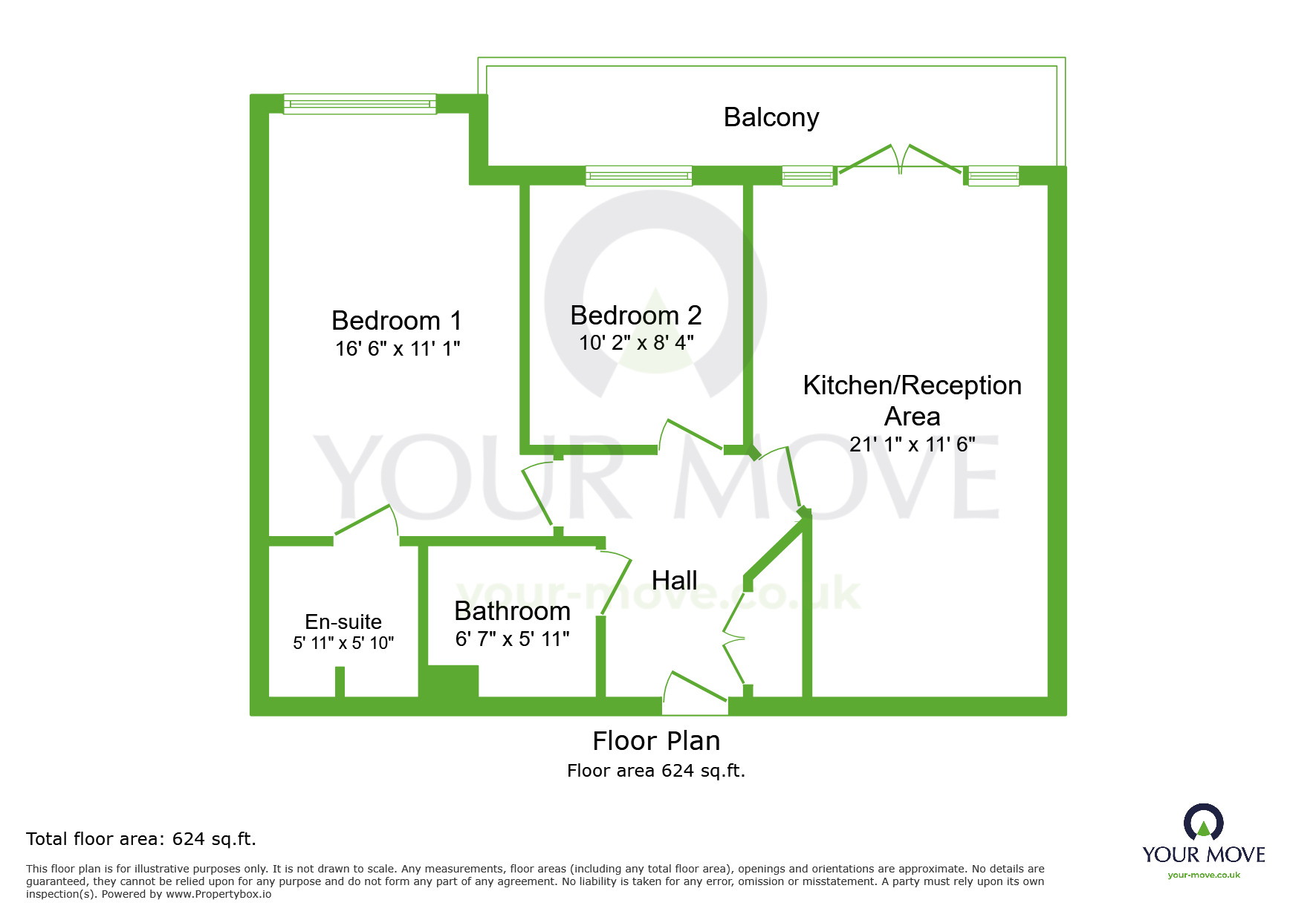 Floorplan of 2 bedroom  Flat to rent, Skylark Avenue, Greenhithe, Kent, DA9