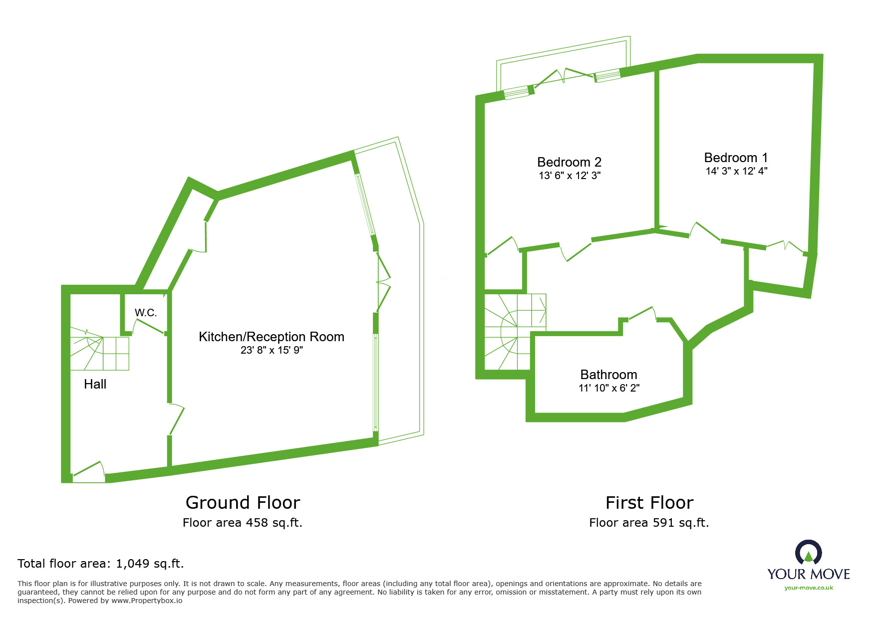 Floorplan of 2 bedroom  Flat to rent, Waterstone Way, Greenhithe, Kent, DA9