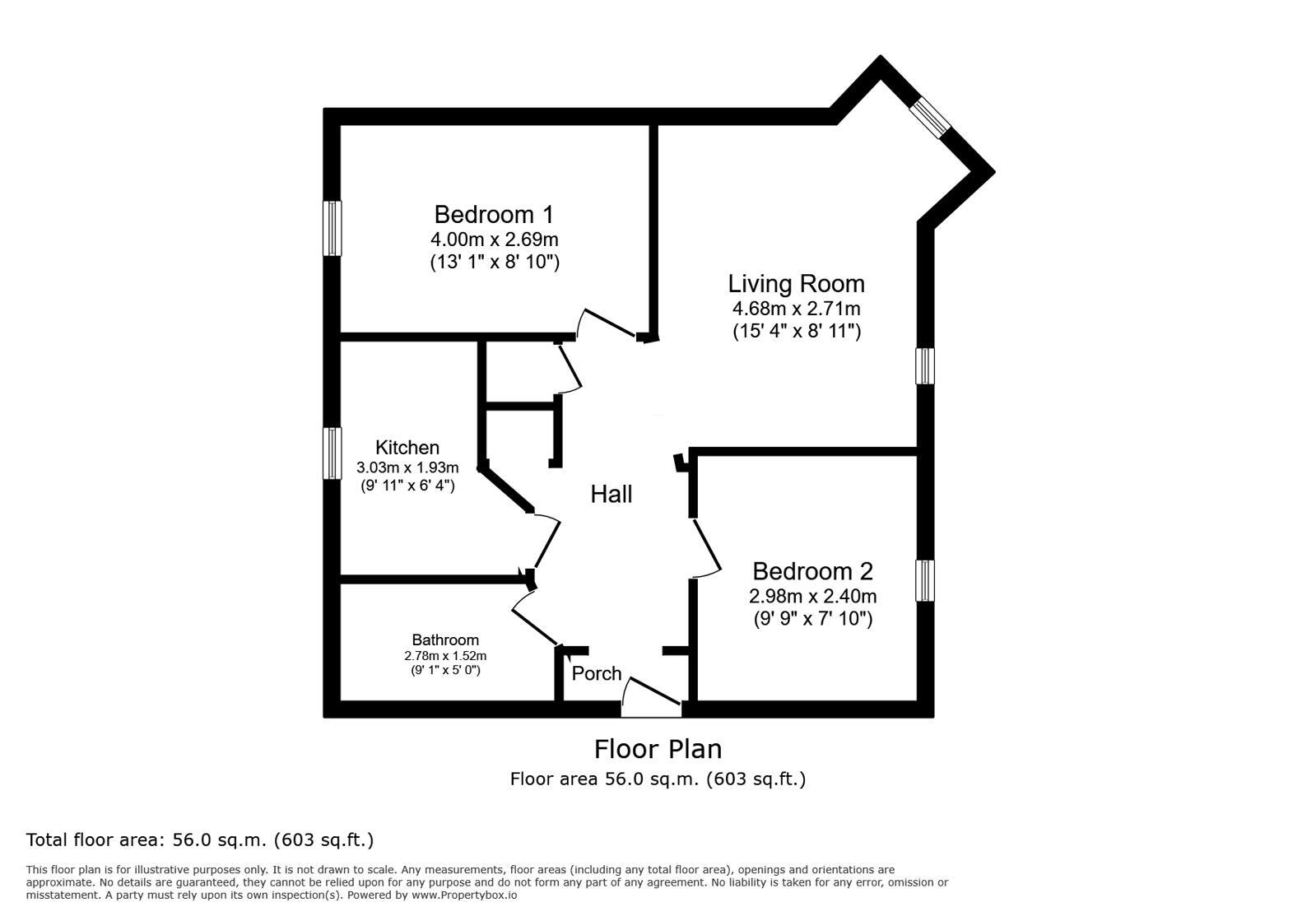Floorplan of 2 bedroom Flat for sale, Greenhaven Drive, London, SE28