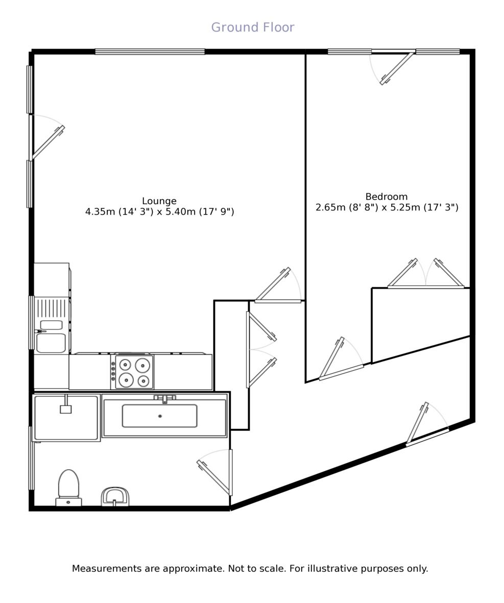 Floorplan of 1 bedroom Flat to rent, Wordsworth House Liverymen Walk, Greenhithe, Kent, DA9