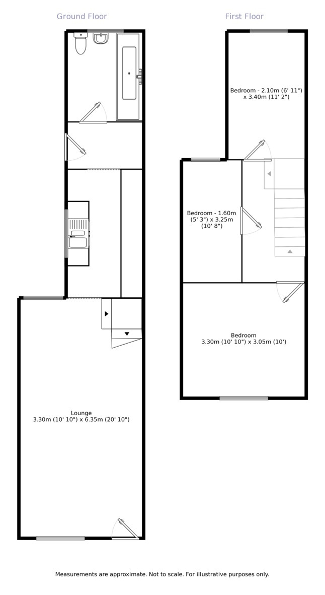 Floorplan of 3 bedroom Semi Detached House to rent, Waldeck Road, Dartford, DA1