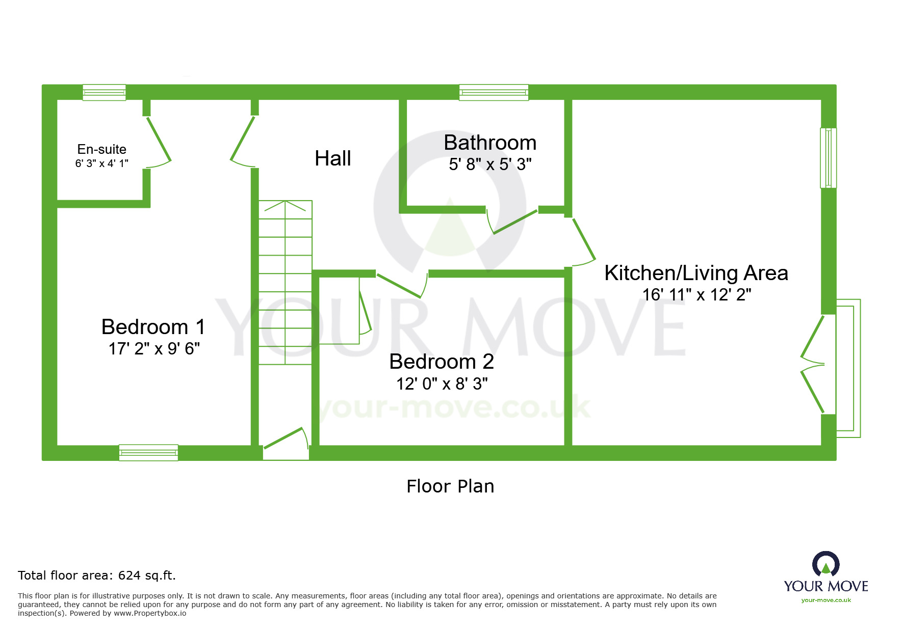 Floorplan of 2 bedroom Flat to rent, Peary Mead, Dartford, DA1