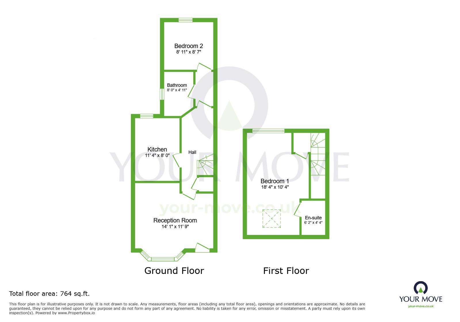 Floorplan of 2 bedroom Flat to rent, London Road, Greenhithe, Kent, DA9