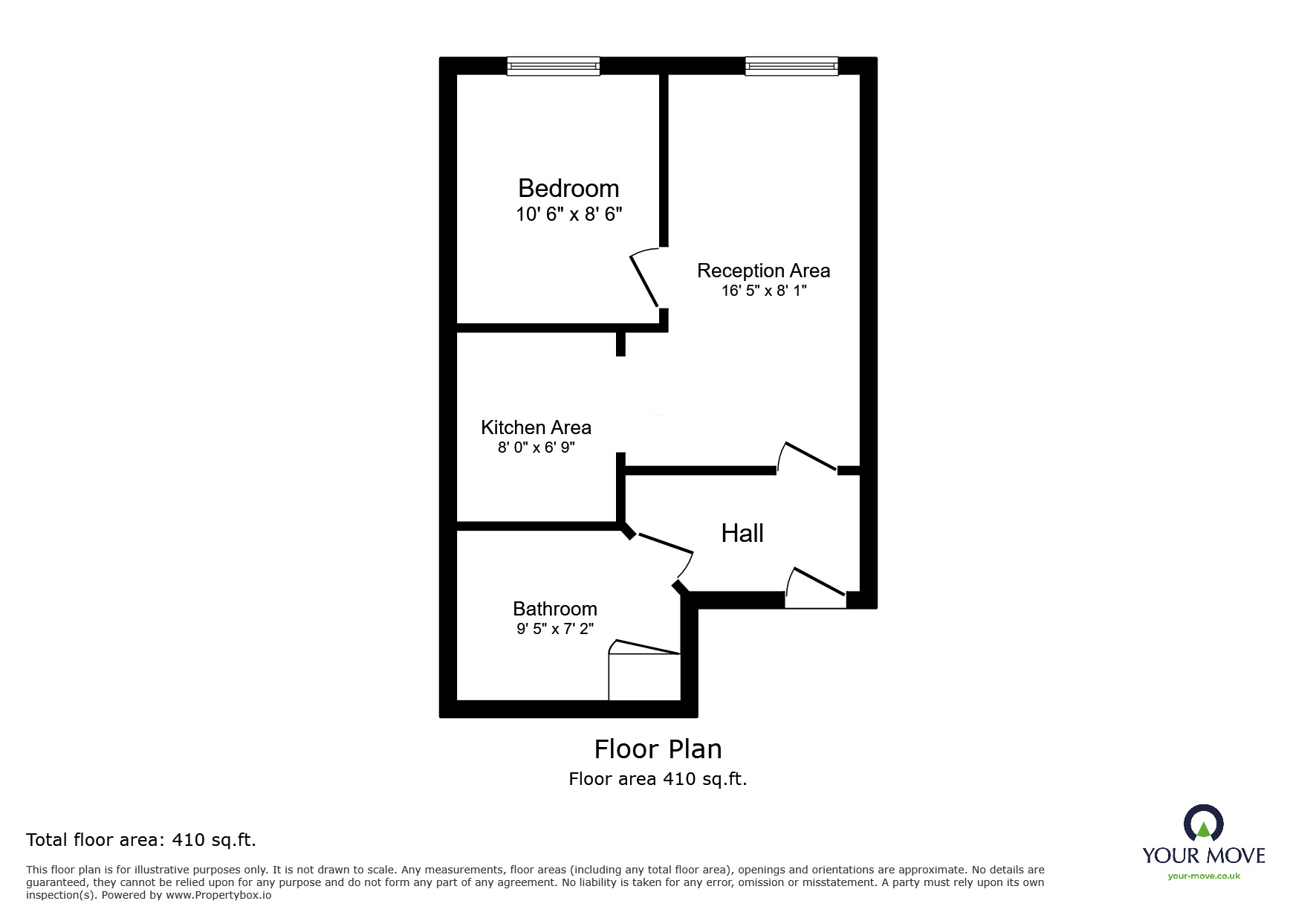 Floorplan of 1 bedroom  Flat to rent, Dunlop Close, Dartford, DA1