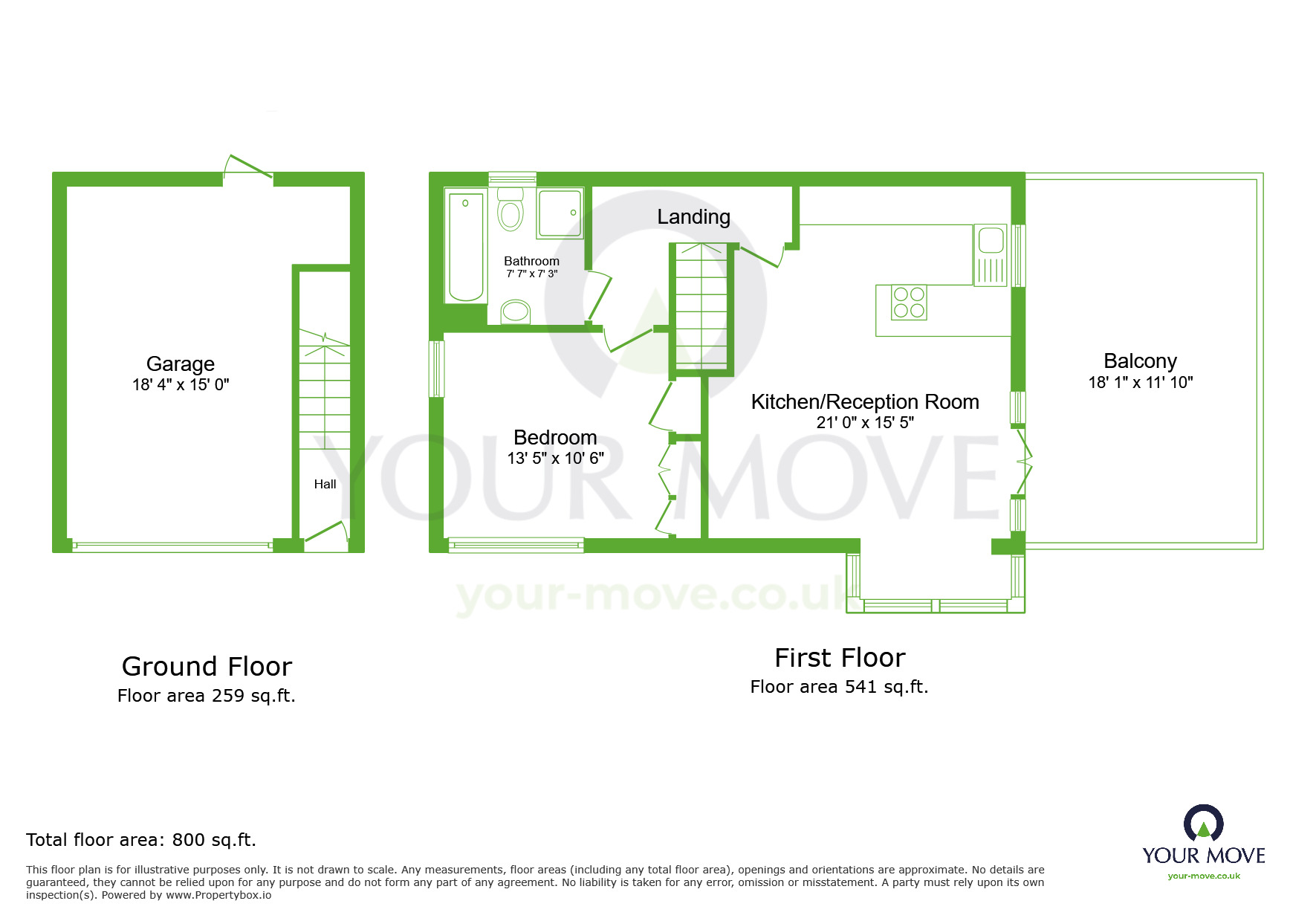 Floorplan of 1 bedroom  Flat to rent, Stonechat Mews, Greenhithe, Kent, DA9