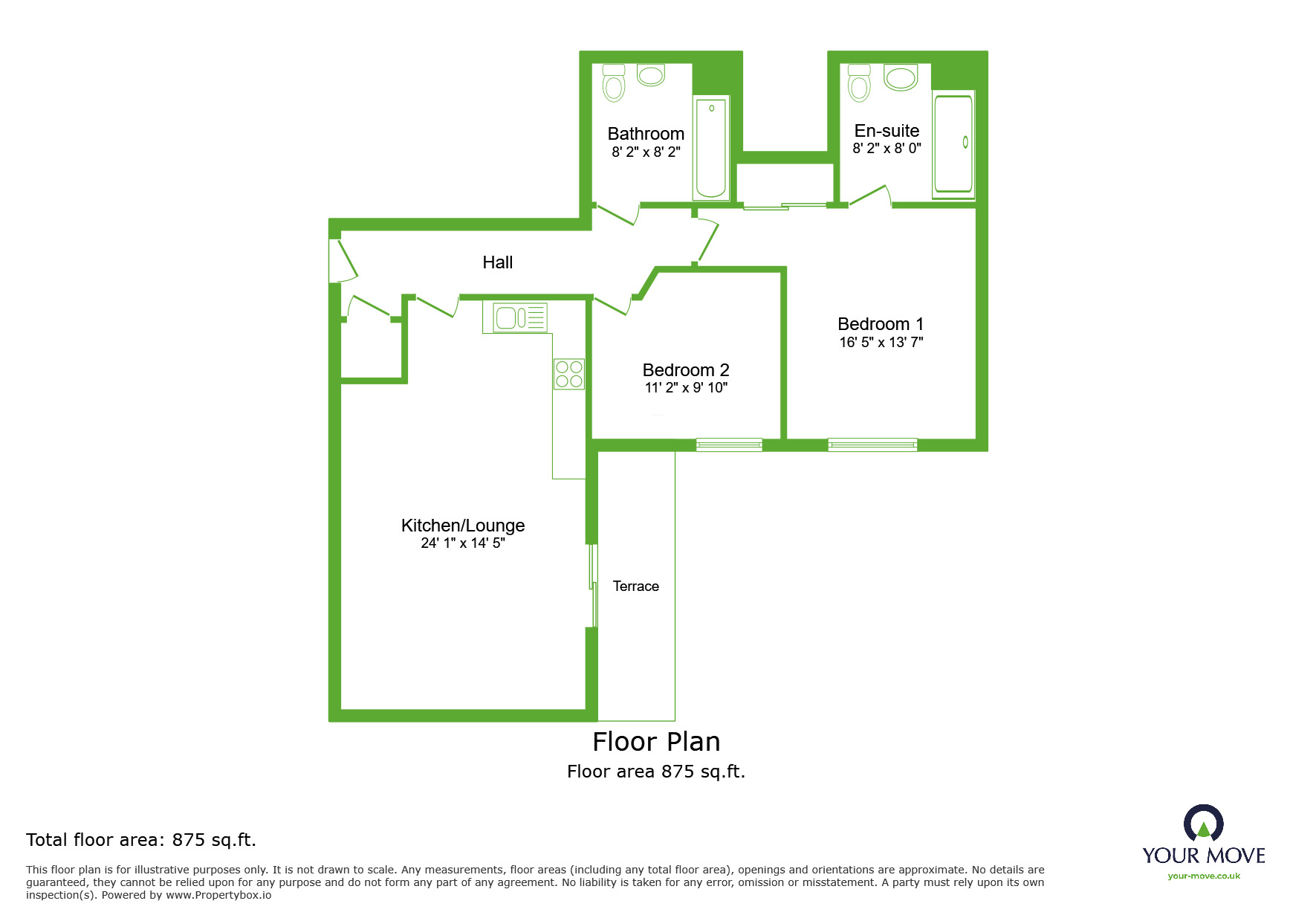 Floorplan of 2 bedroom  Flat to rent, Creek Mill Way, Dartford, Kent, DA1