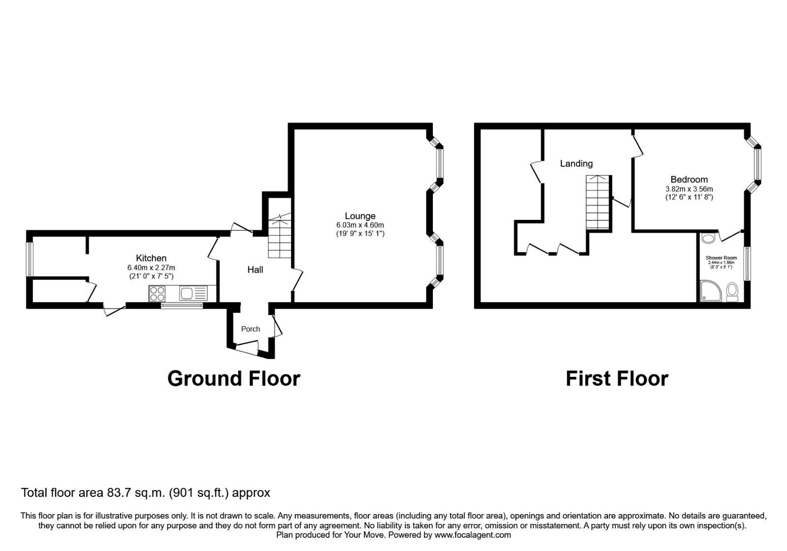 Floorplan of 1 bedroom  Room to rent, Dartford, Kent, DA1
