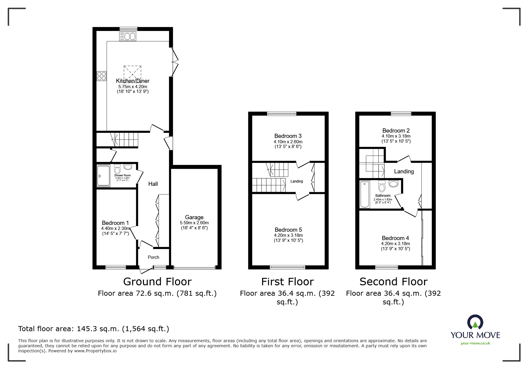 Floorplan of 1 bedroom  Room to rent, Phoenix Place, Dartford, Kent, DA1