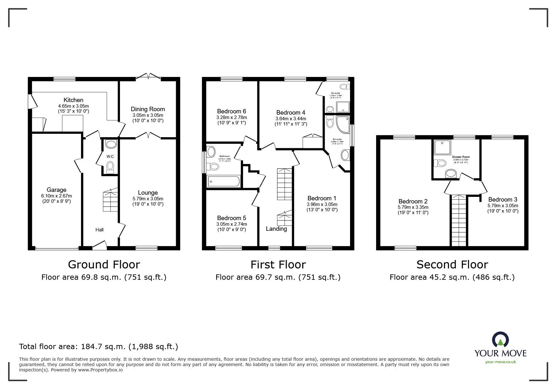 Floorplan of 6 bedroom Detached House for sale, Darenth Park Avenue, Dartford, Kent, DA2