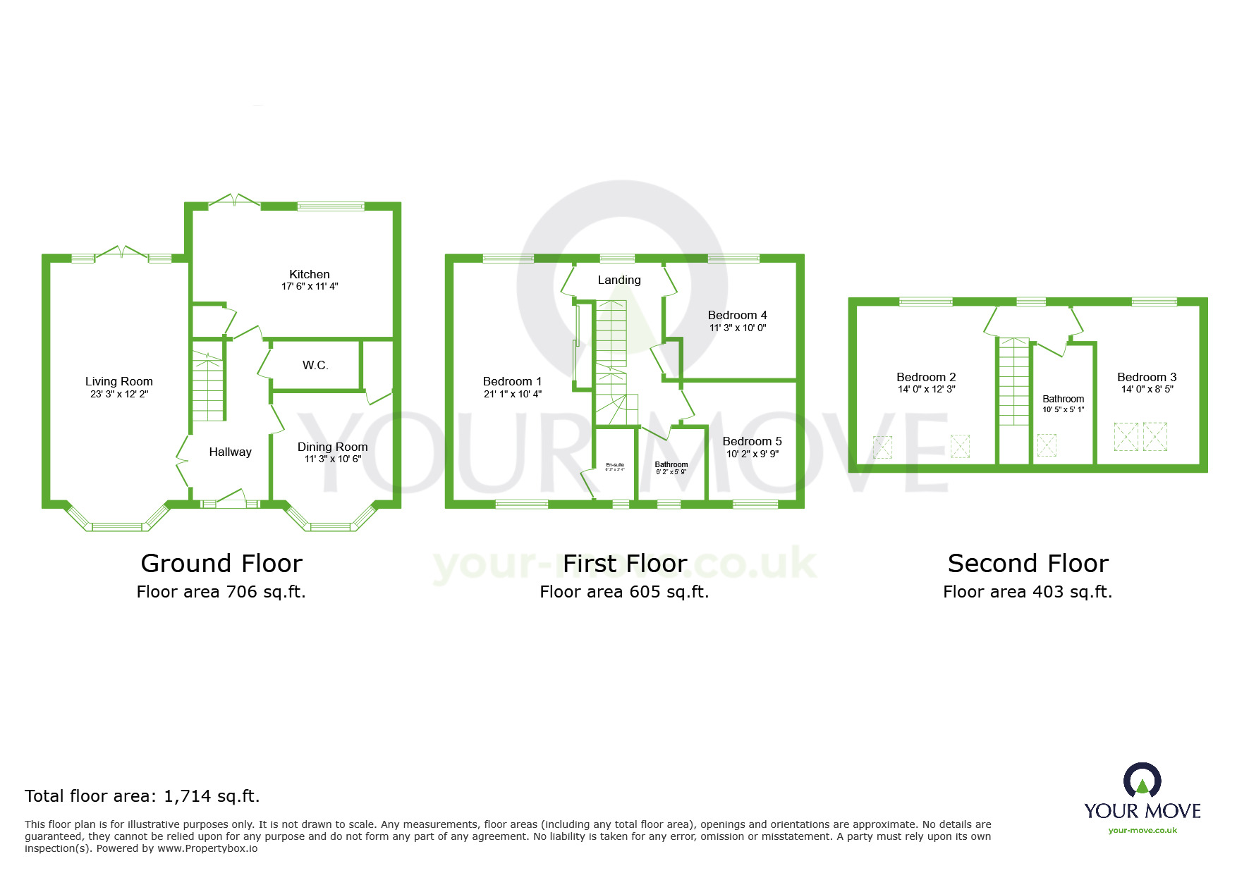 Floorplan of 5 bedroom Detached House to rent, Eleanor Close, Dartford, Kent, DA1