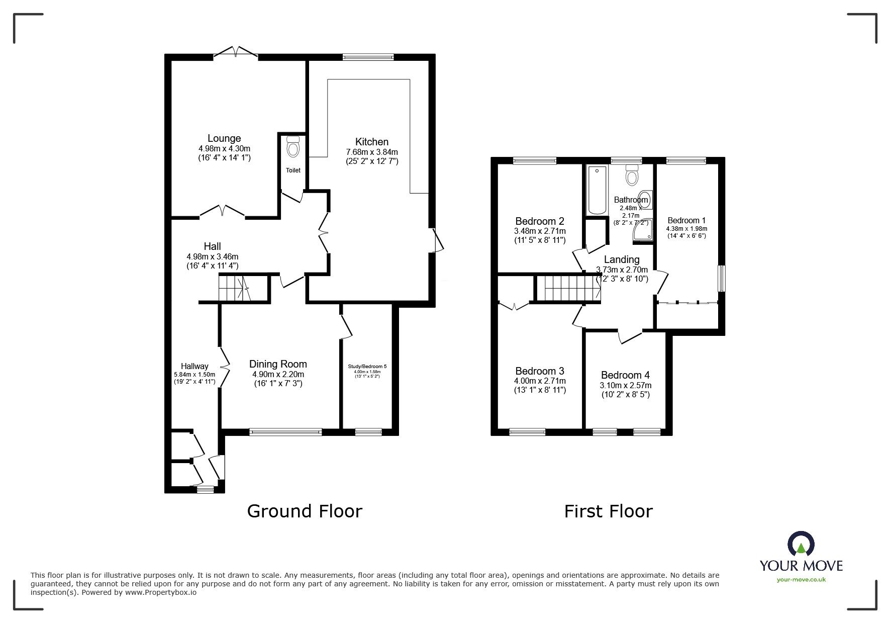 Floorplan of 4 bedroom Semi Detached House for sale, Wallis Close, Dartford, Kent, DA2