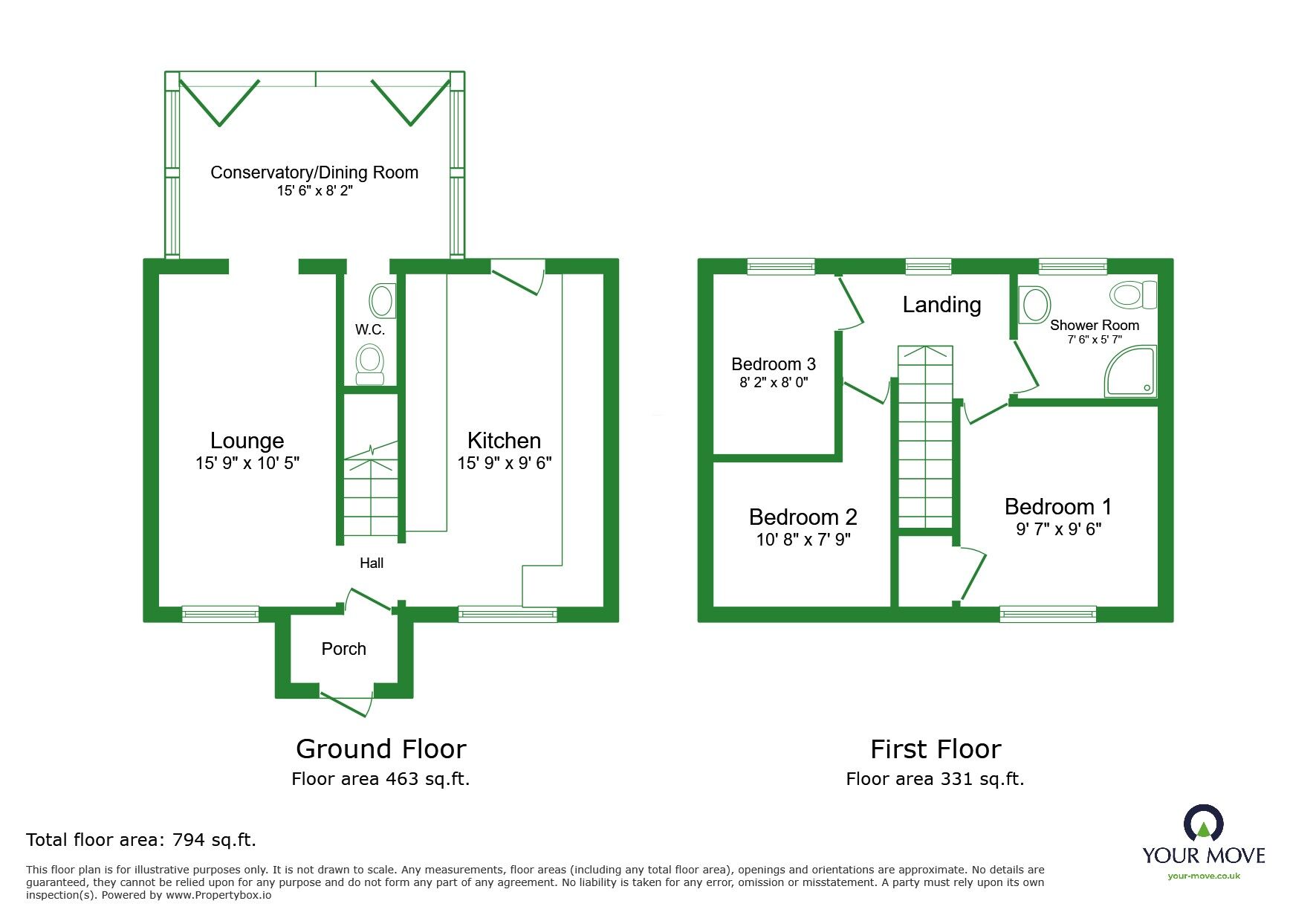 Floorplan of 3 bedroom Mid Terrace House for sale, Maple Road, Kent, DA1